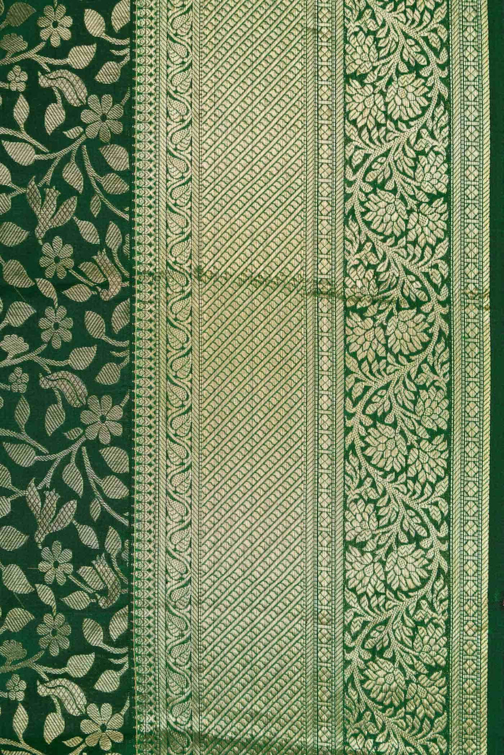 Green Dual Tone Kanchipuram Silk Saree