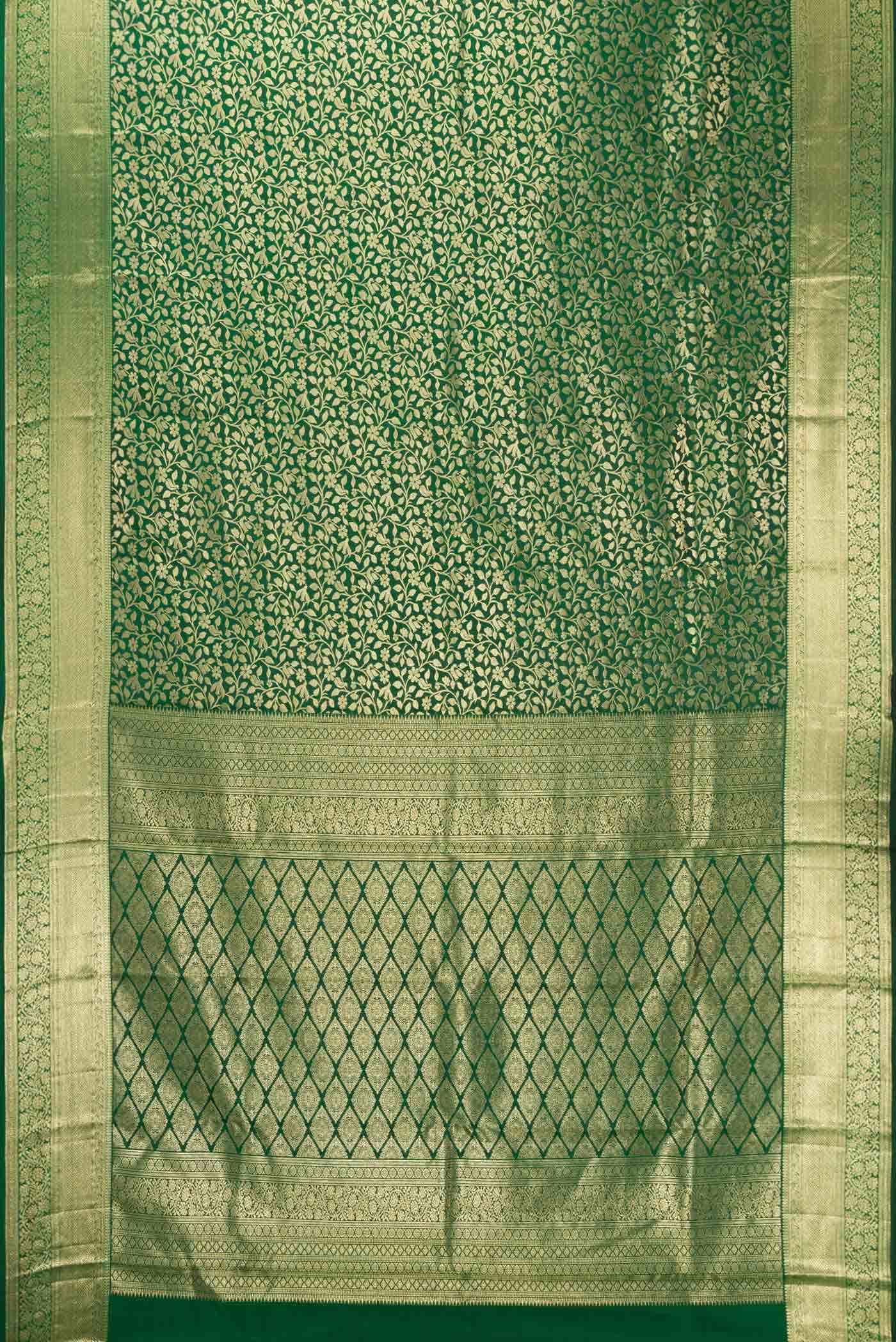 Green Dual Tone Kanchipuram Silk Saree