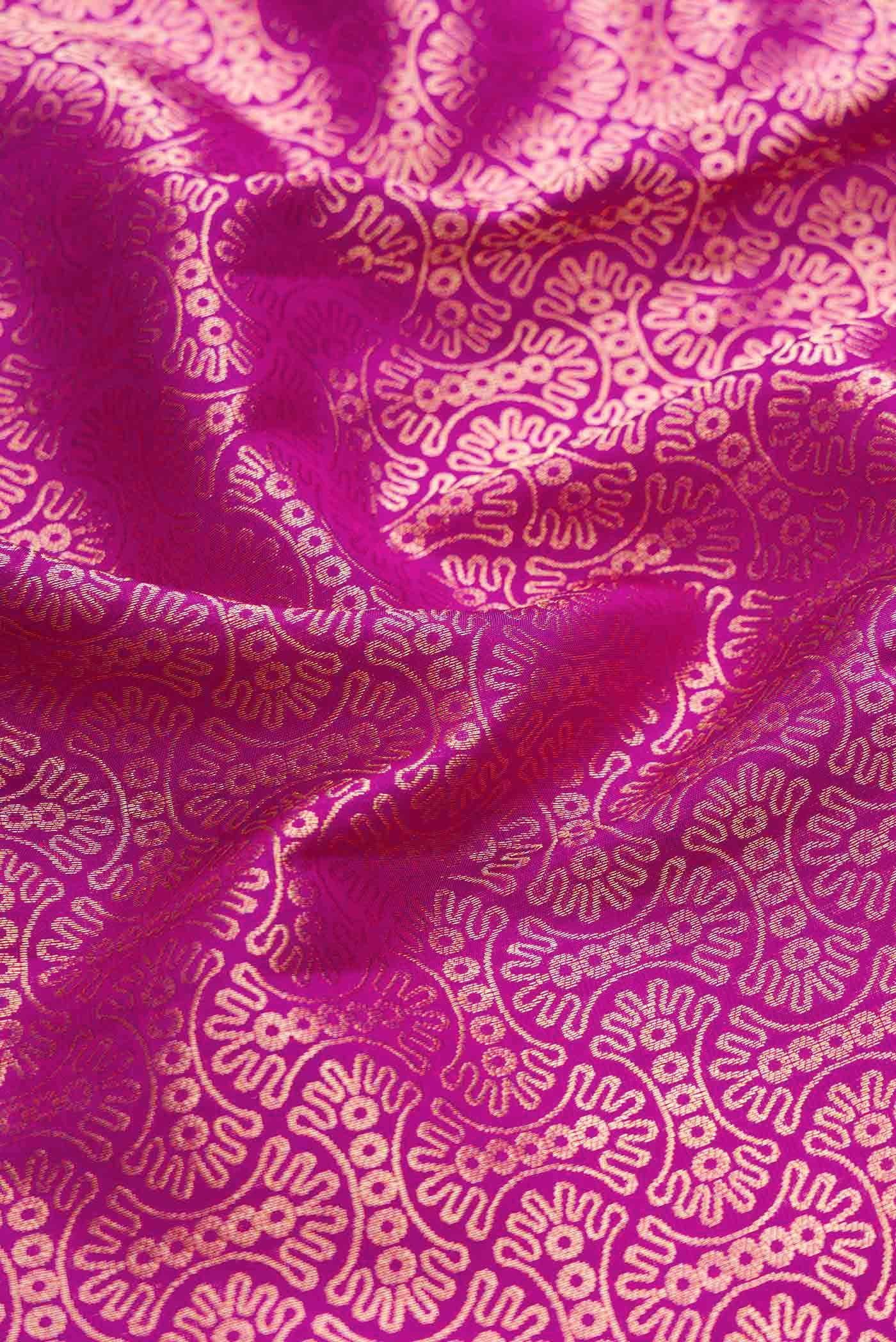 Purple Kanchipuram Silk Saree