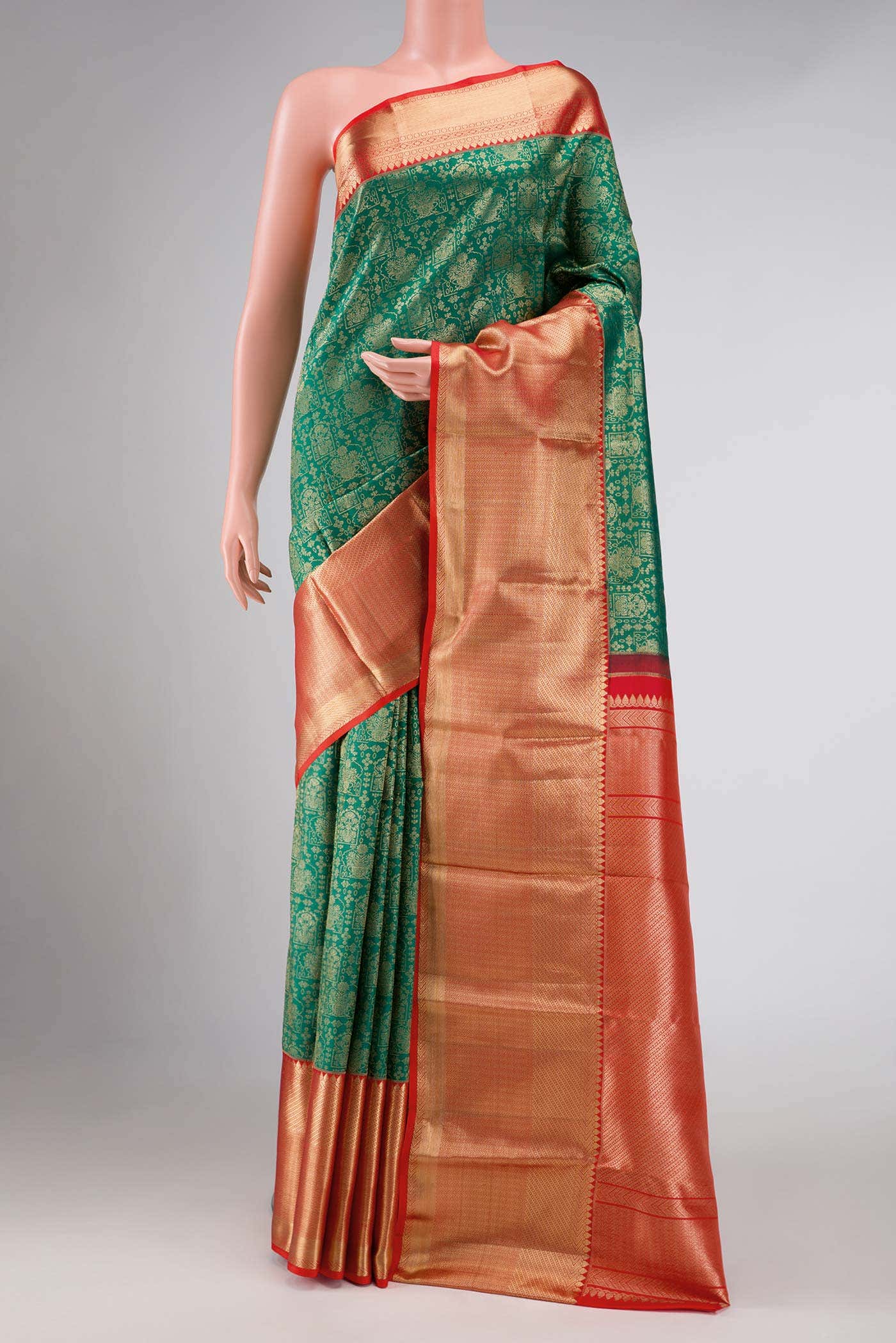 Green Kanchipuram Silk Saree