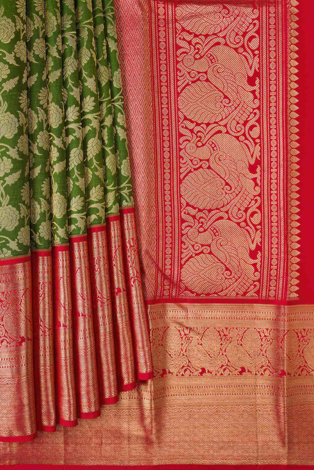 Green Kanchipuram Silk Saree