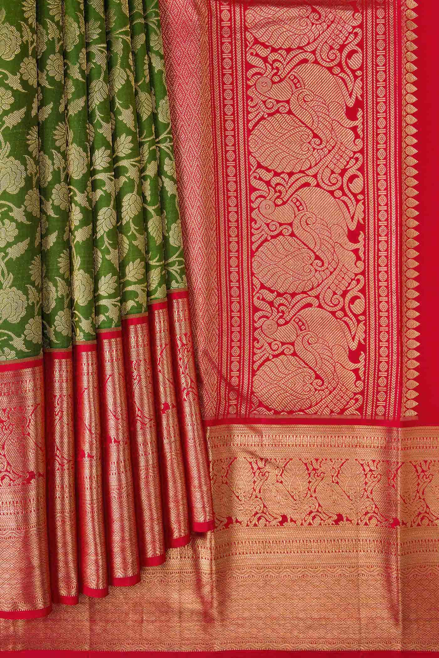 Green Kanchipuram Silk Saree