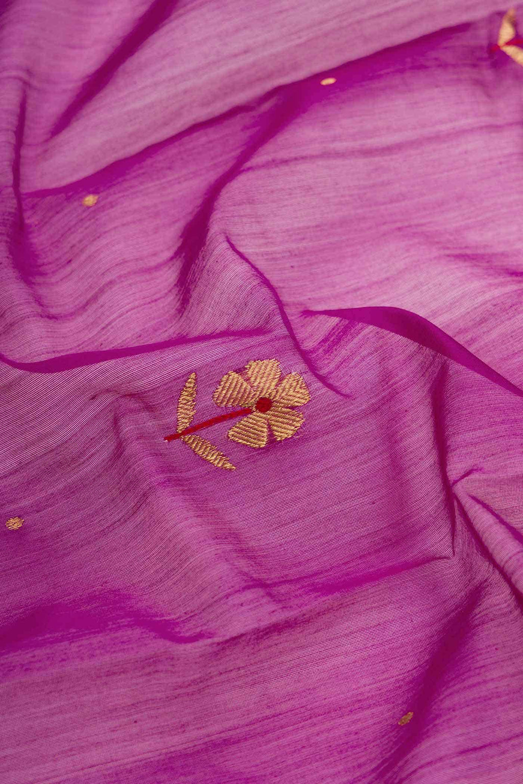 Magenta Chanderi Silk Saree