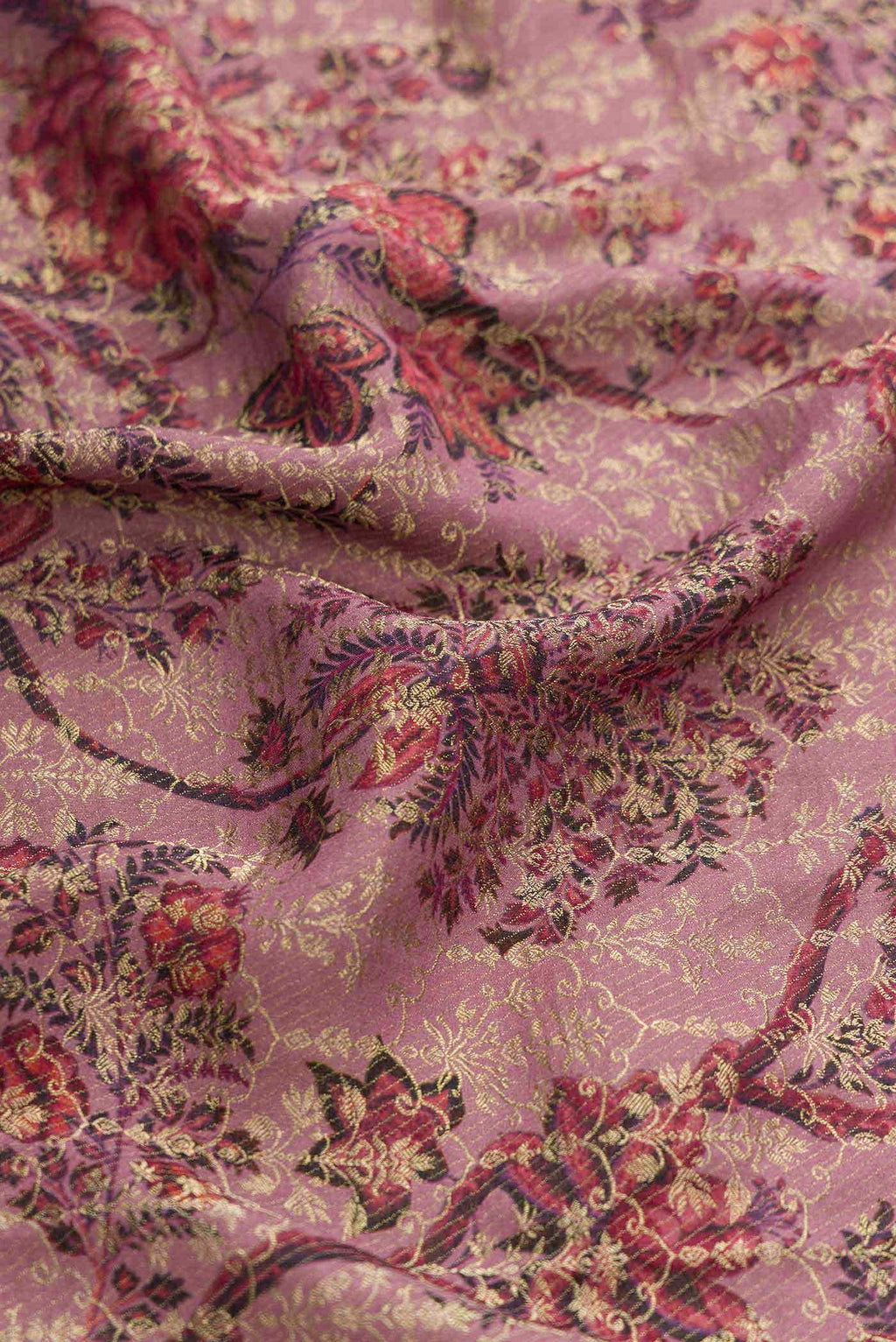 Lavender Dual Tone Banarasi Georgette Saree