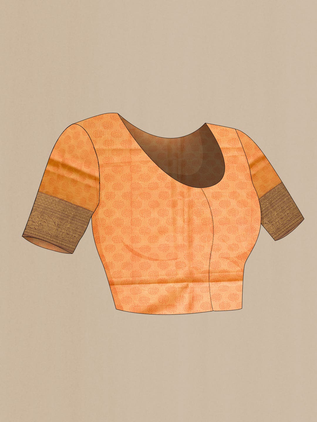 Mustard Kanchipuram Silk Saree