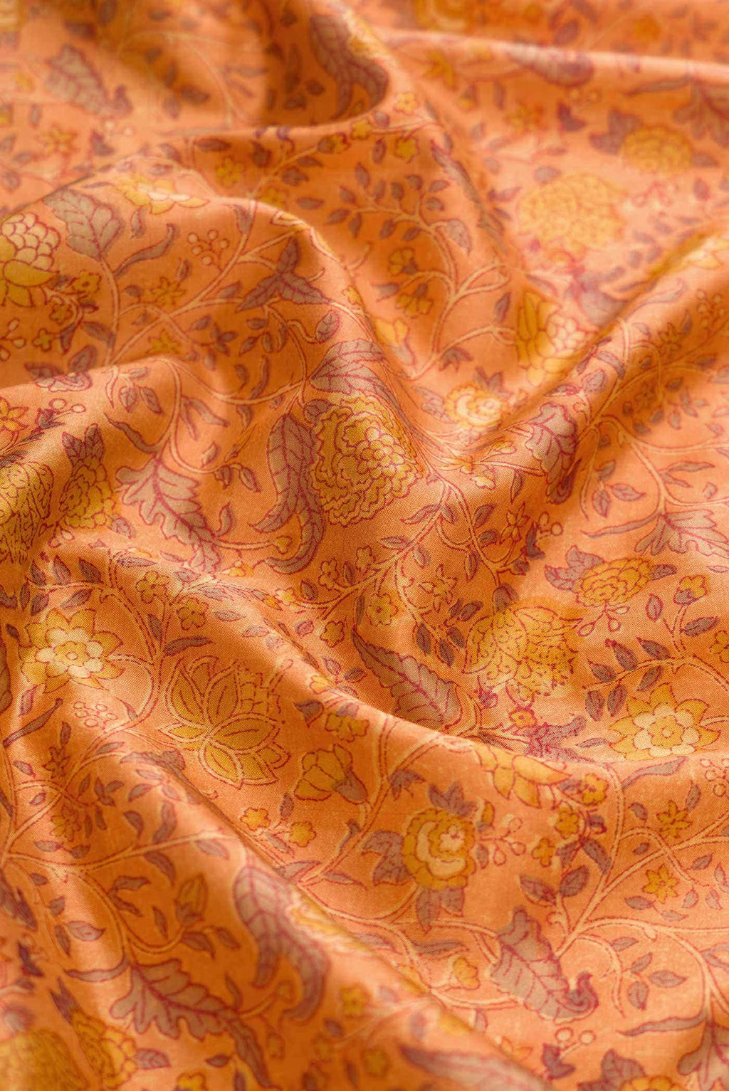 Mustard Kanchipuram Silk Saree