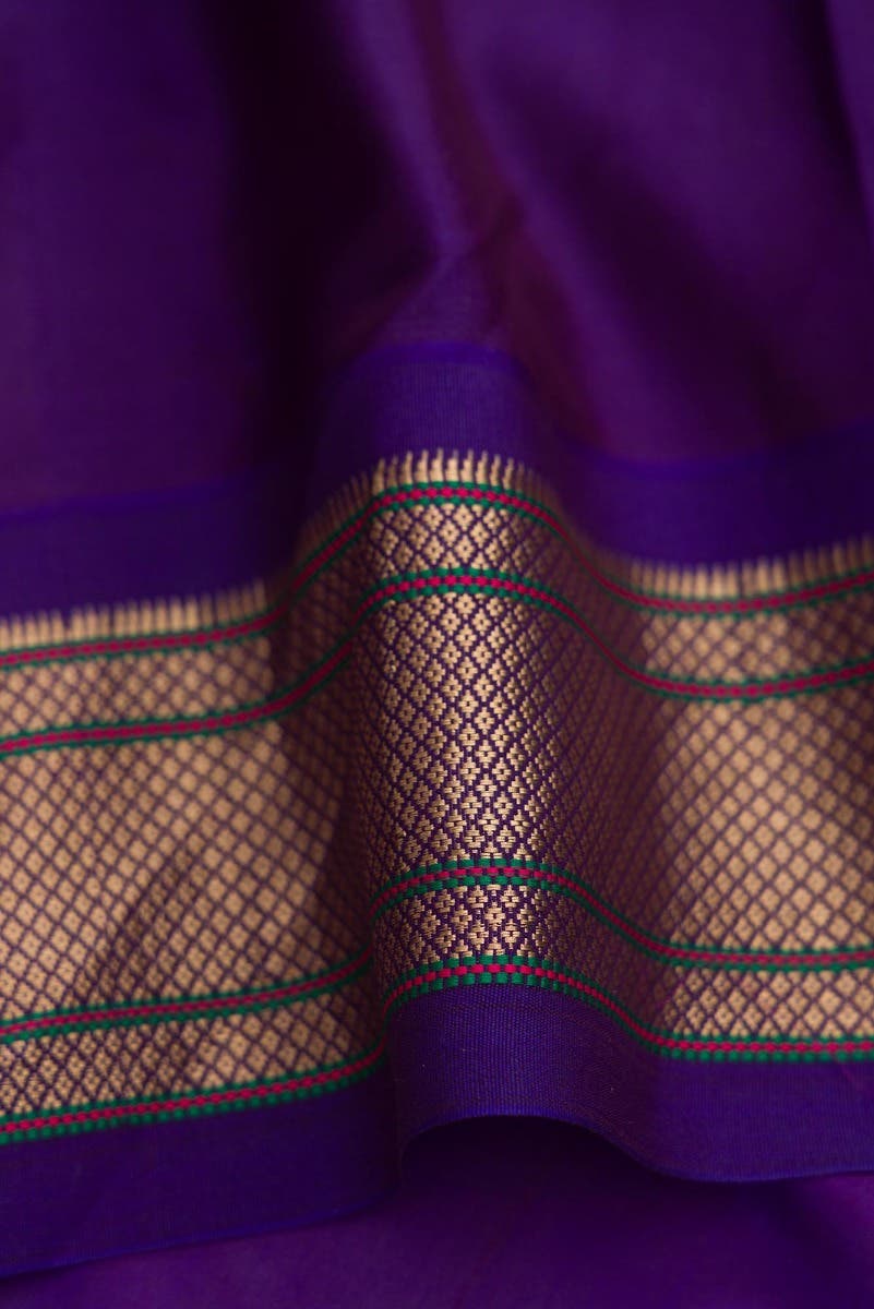Grey Dual Tone Kanchipuram Silk Saree