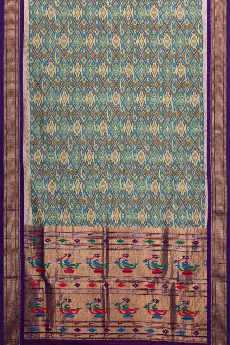 Grey Dual Tone Kanchipuram Silk Saree