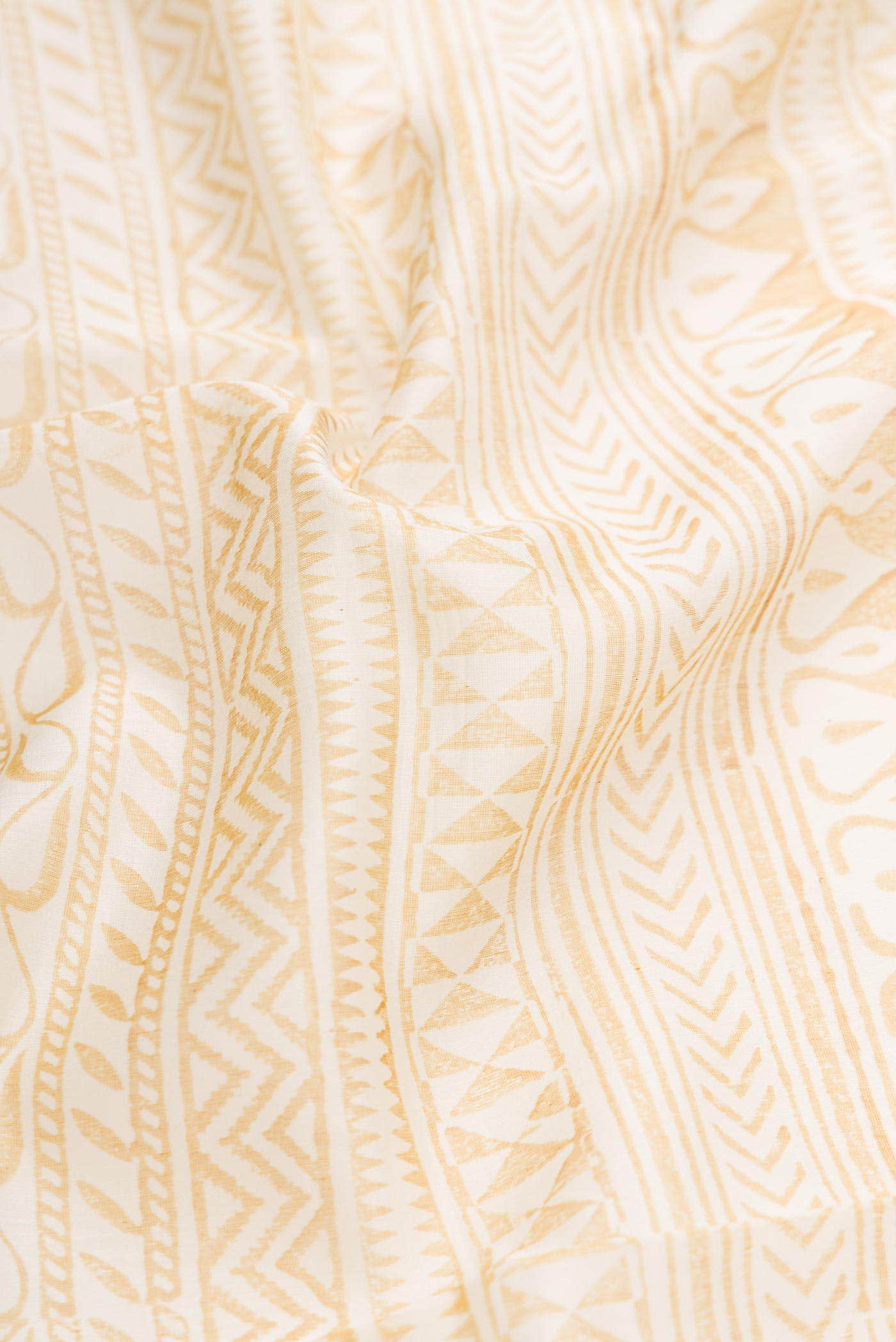 Off White Chanderi Silk Cotton Saree