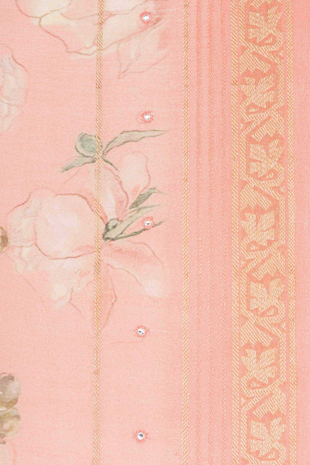 Peach Dual Tone Chanderi Silk Saree