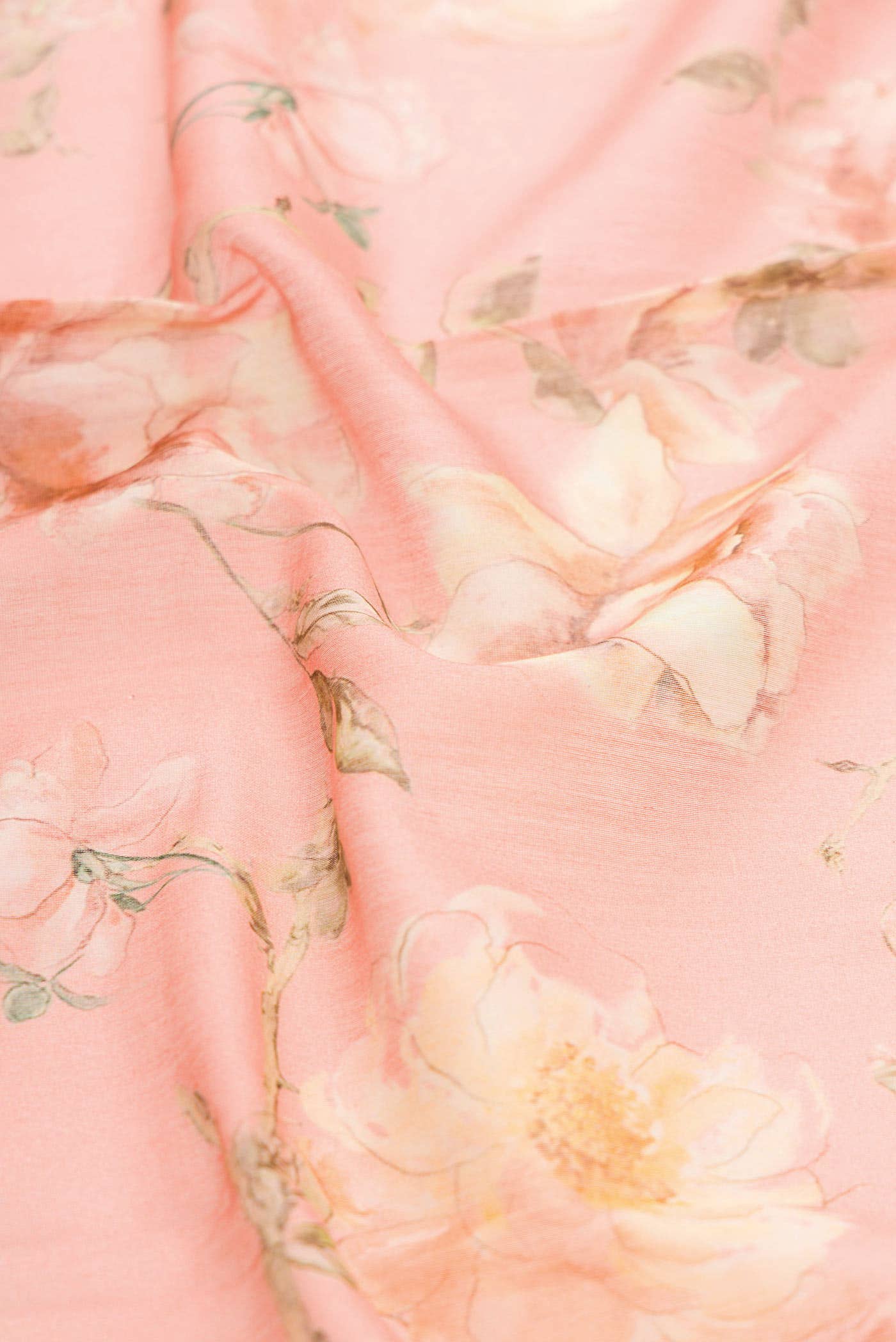 Peach Dual Tone Chanderi Silk Saree