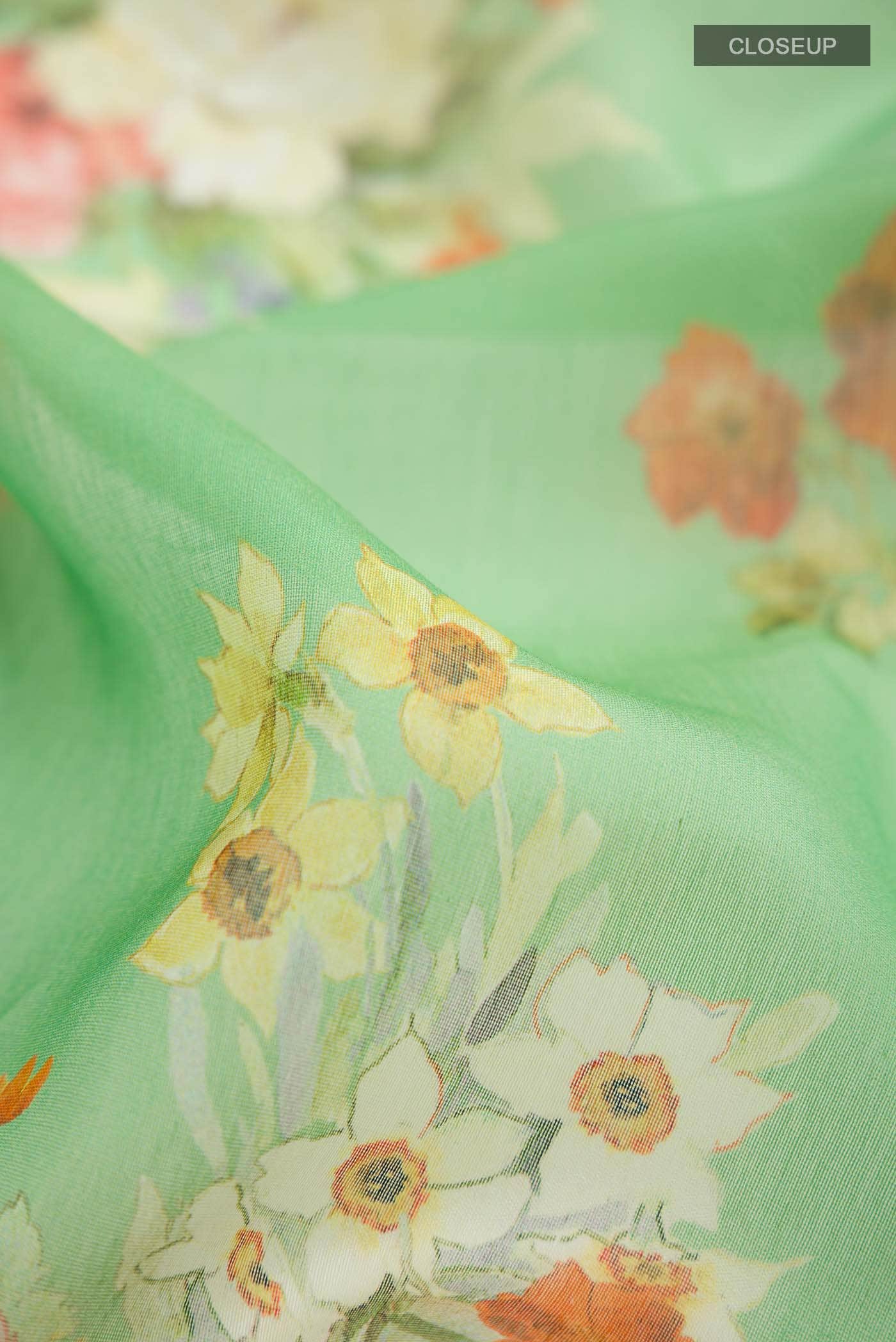 Green Silk Cotton Saree