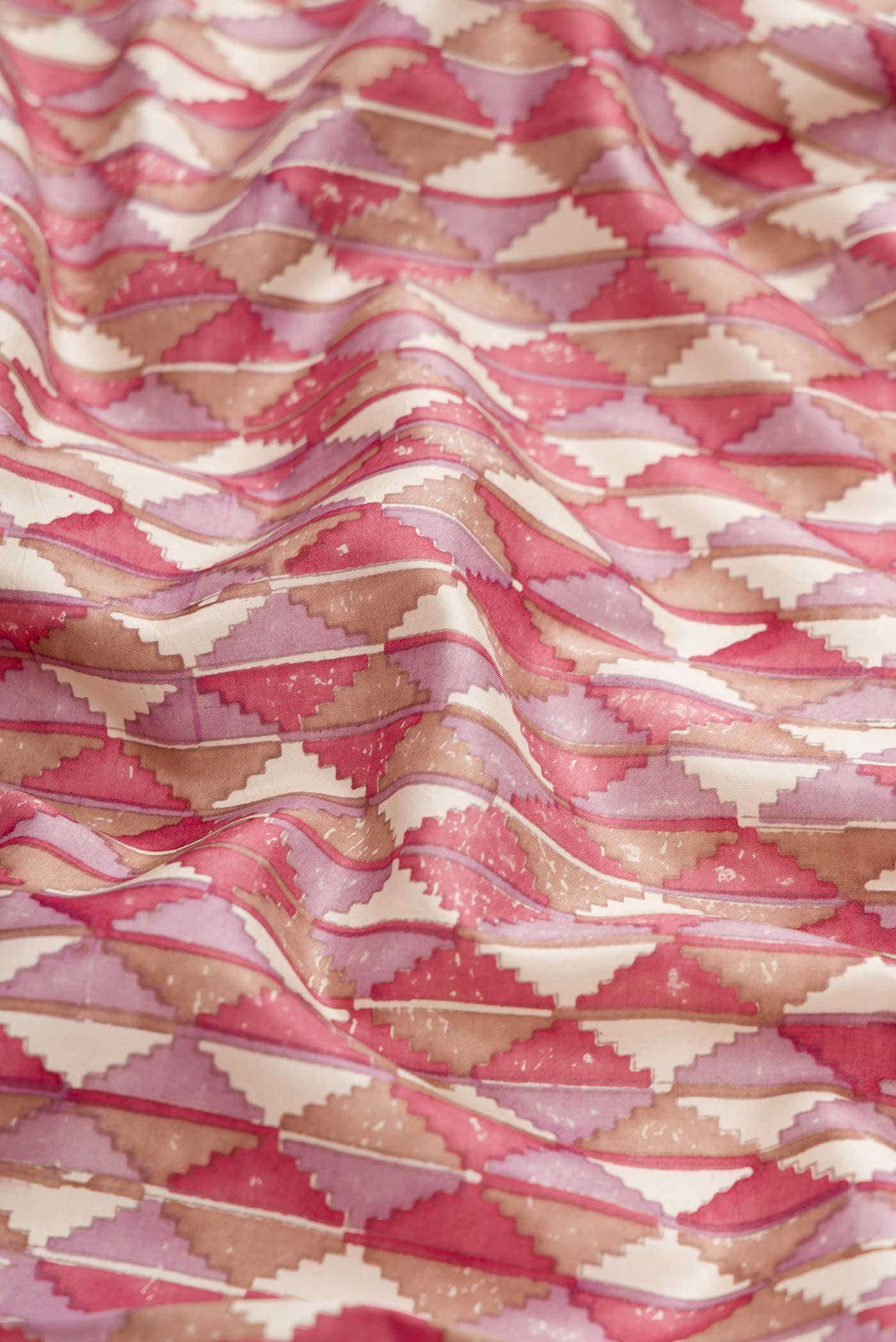Dark Pink Dual Tone Kanchipuram Silk Saree