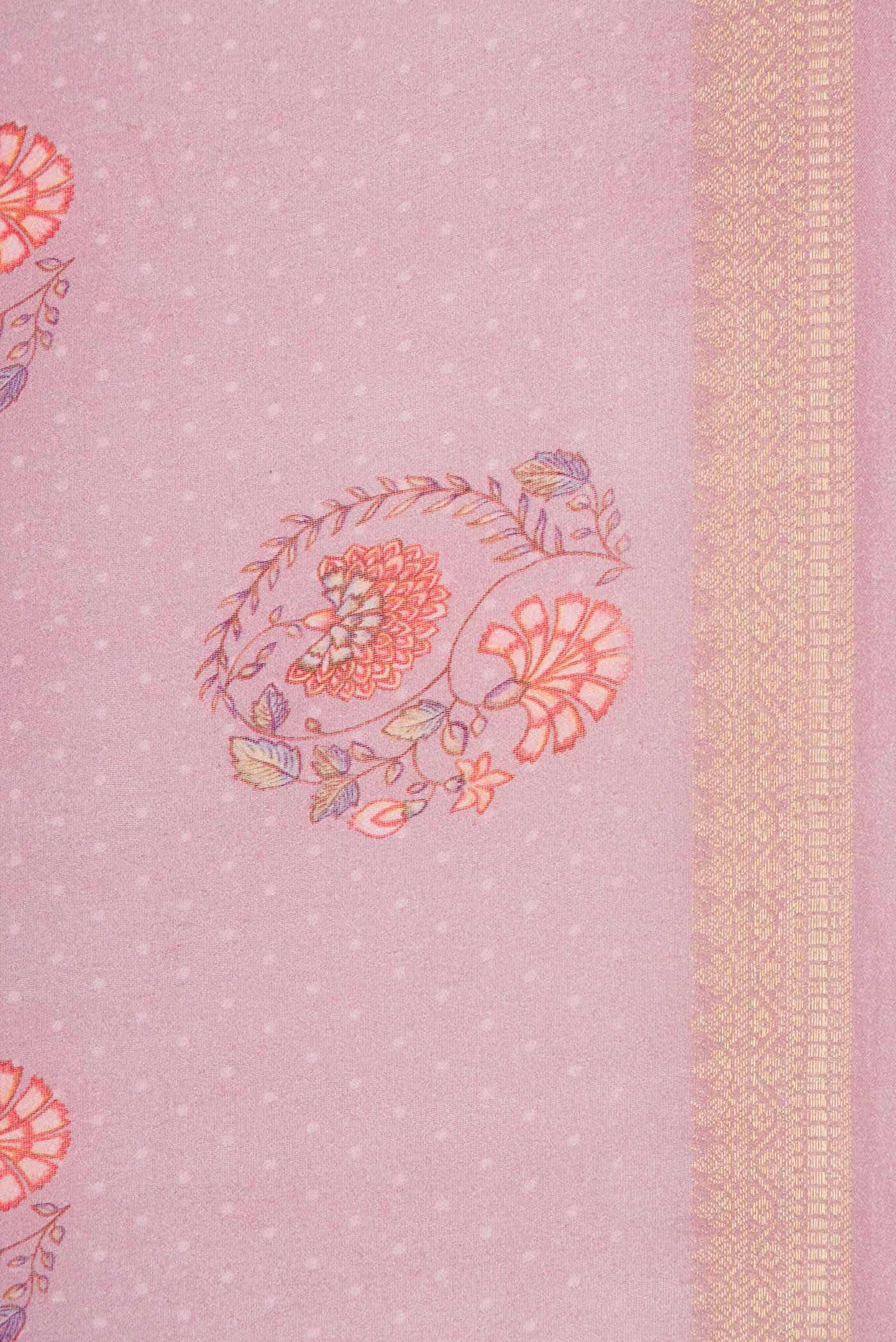 Pink Dual Tone Jute Silk Saree