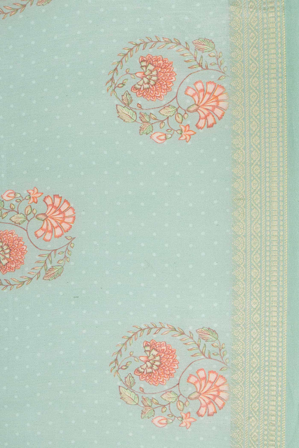 Light Green Dual Tone Tussar Silk Saree