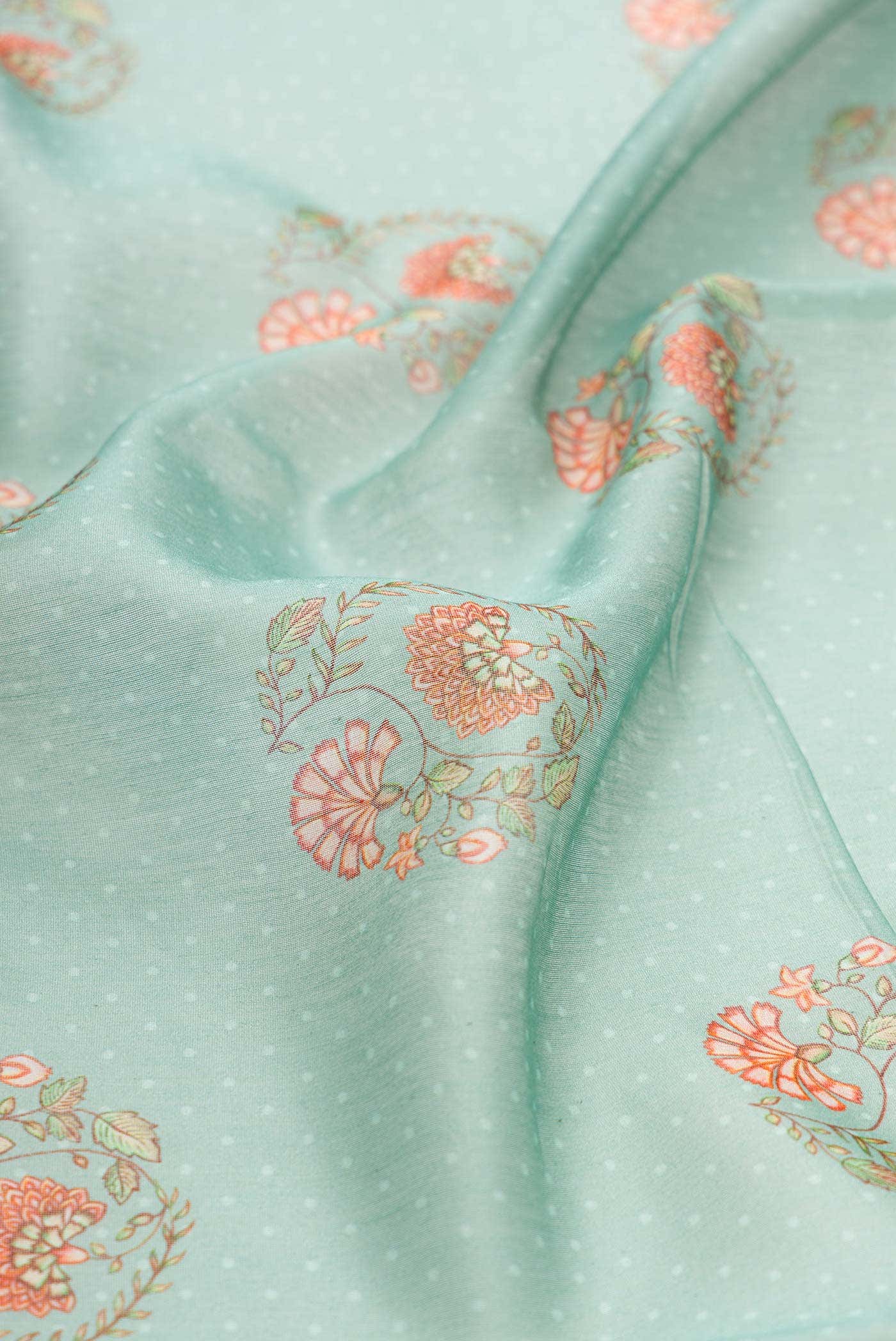 Light Green Dual Tone Tussar Silk Saree