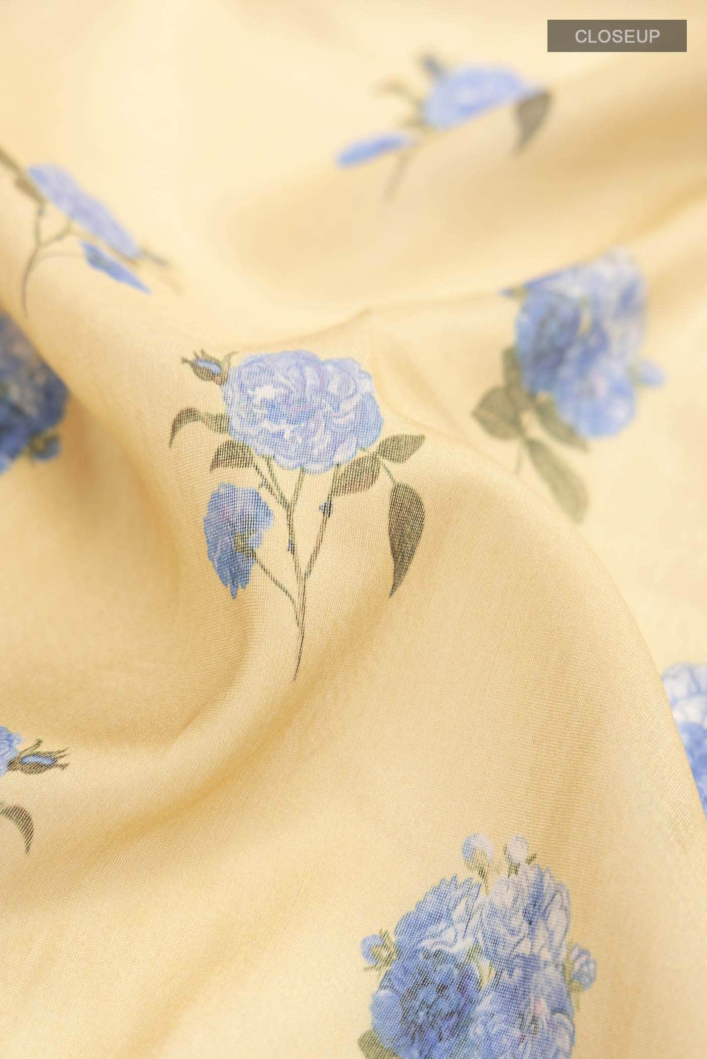 Beige Tussar Silk Saree