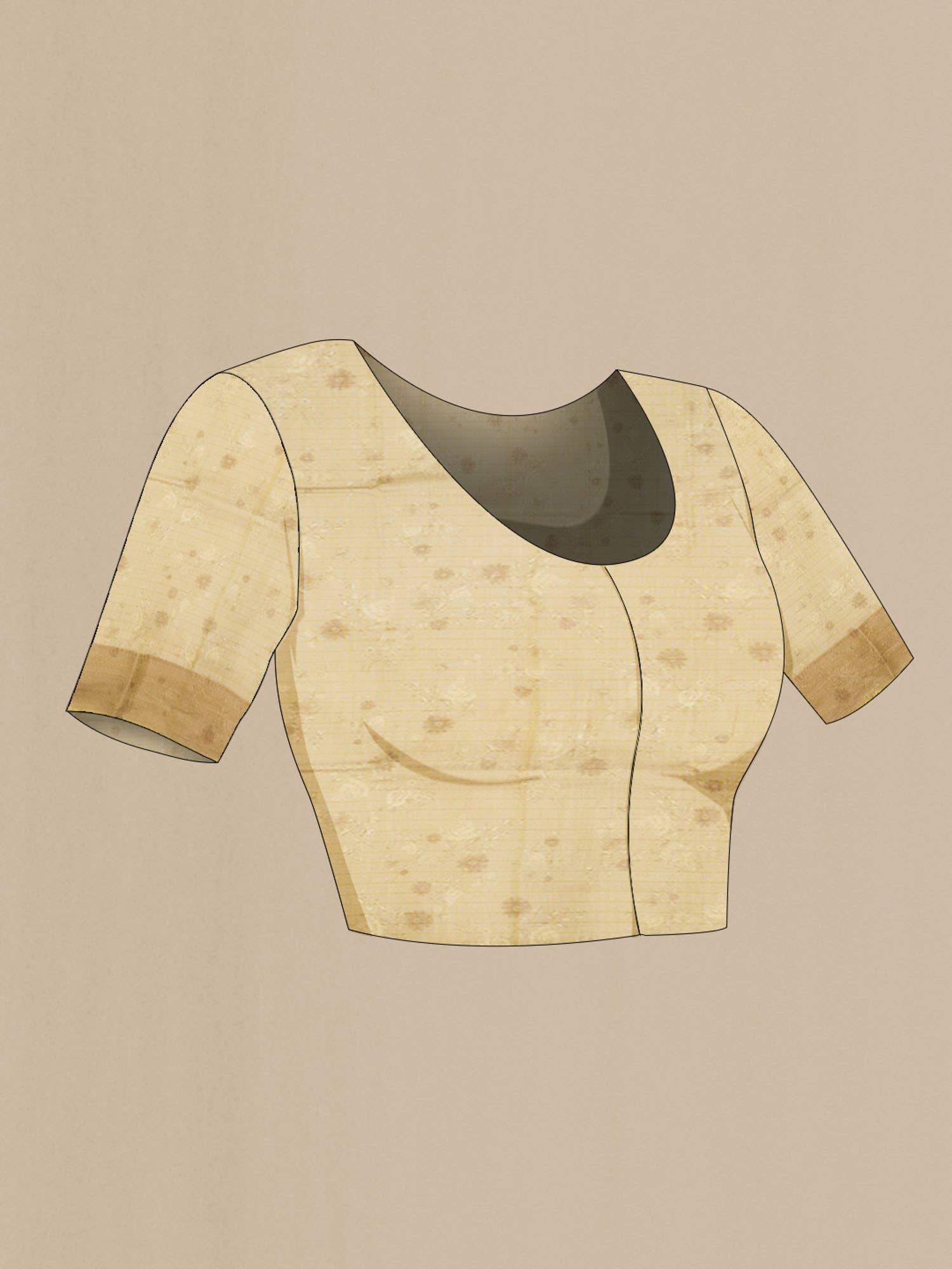 Brown Silk Cotton Saree