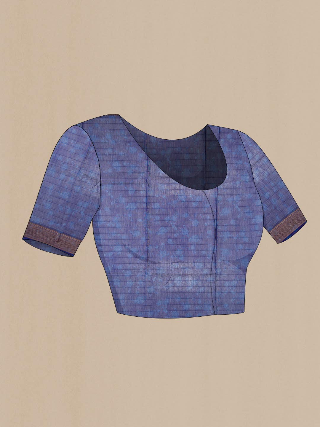 Violet Dual Tone Chanderi Silk Saree