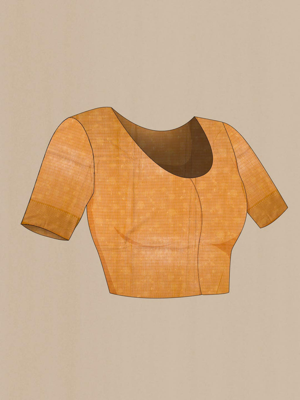 Mustard Dual Tone Chanderi Silk Saree