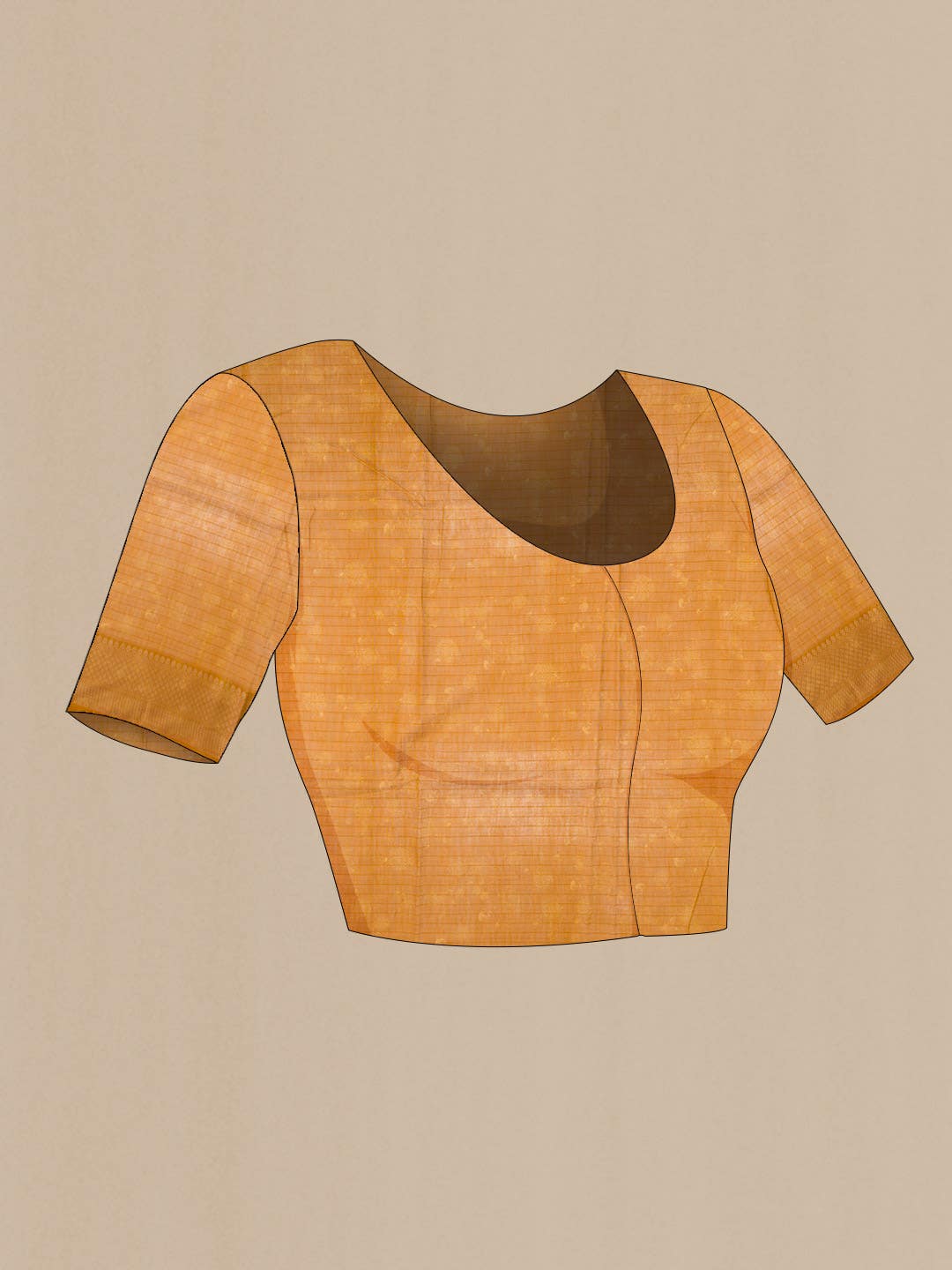 Mustard Dual Tone Chanderi Silk Saree
