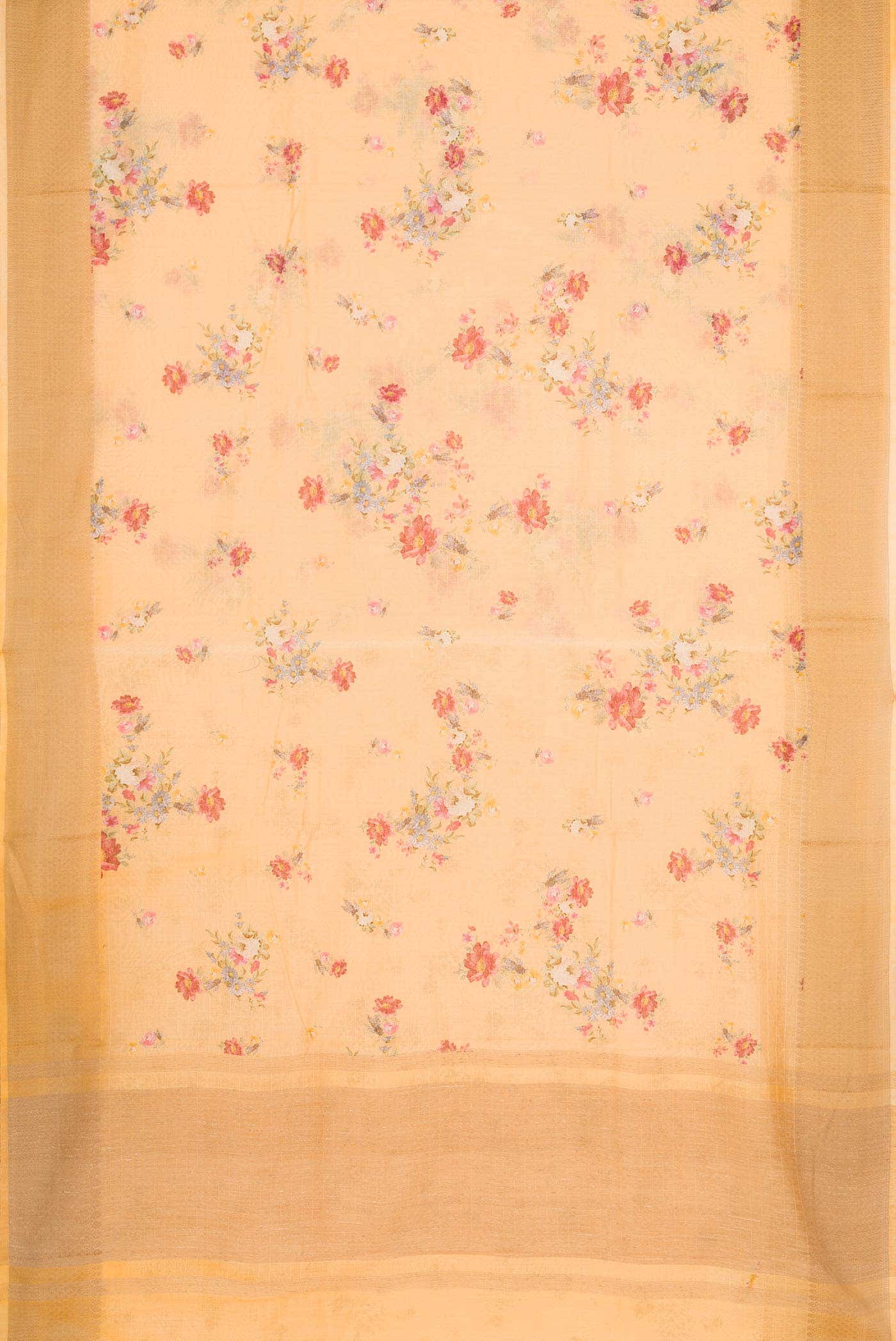 Sandal Dual Tone Chanderi Silk Saree
