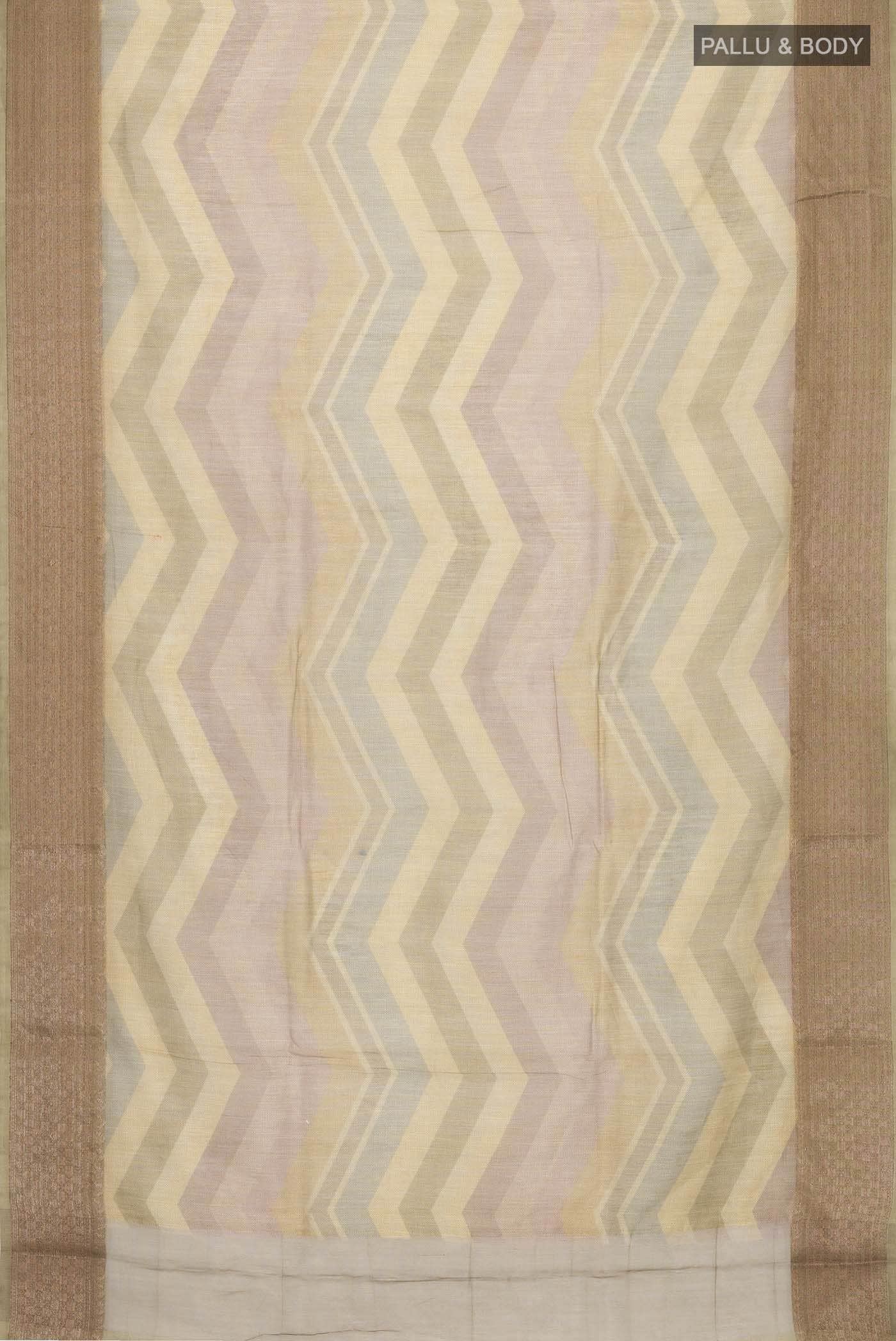 Brown Silk Cotton Saree