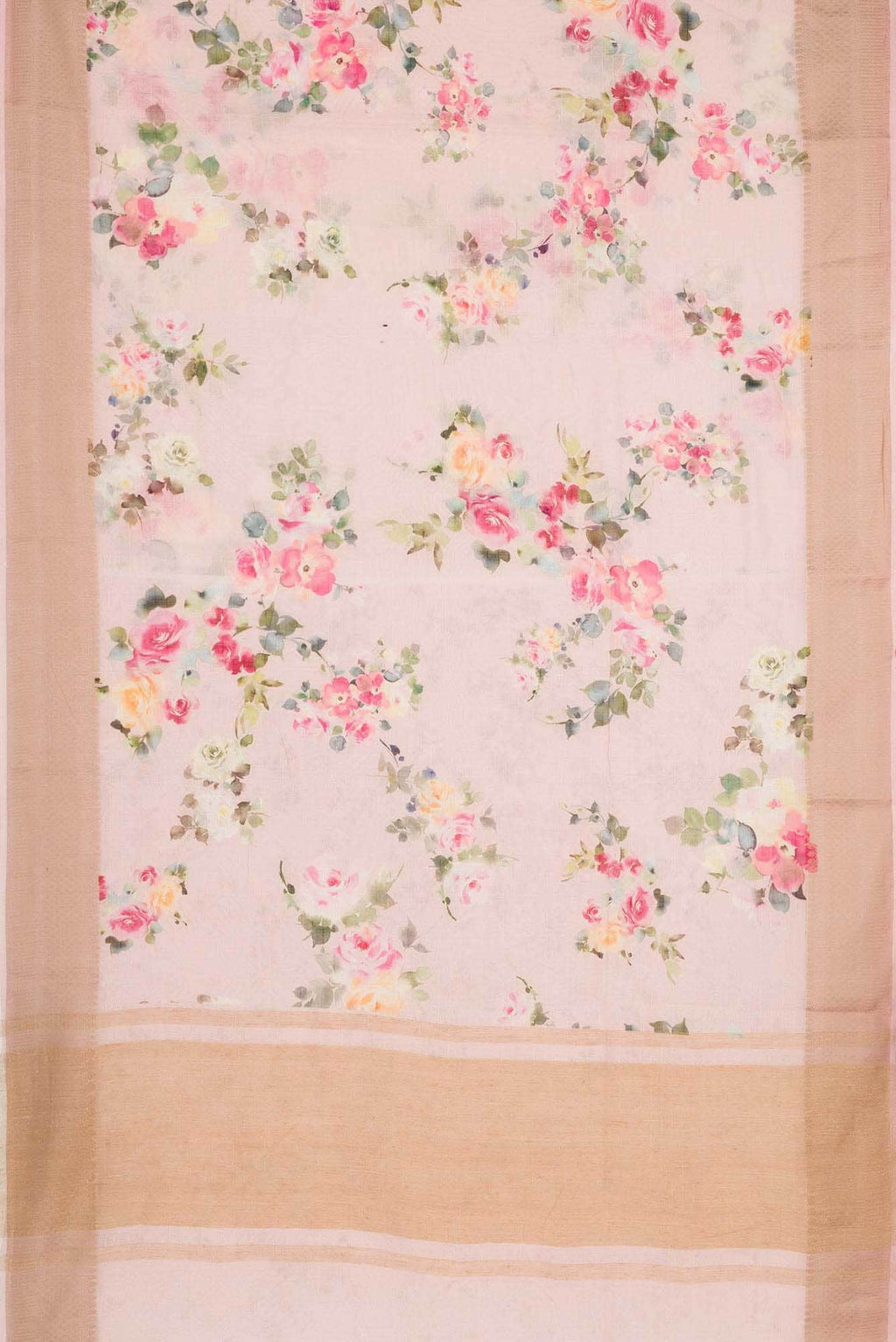 Pink Dual Tone Chanderi Silk Saree