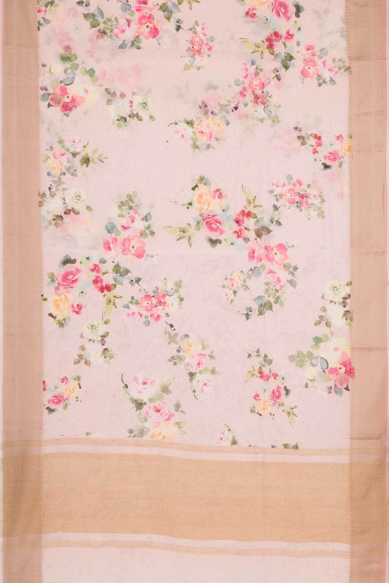 Pink Dual Tone Chanderi Silk Saree