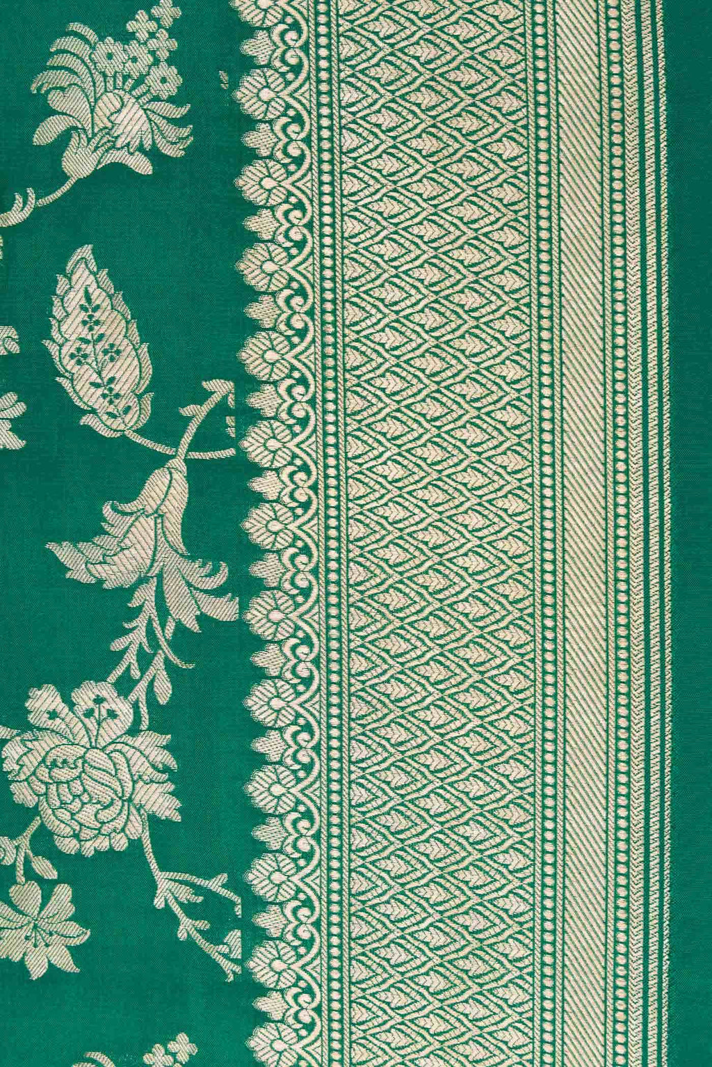 Green Banarasi Silk Saree