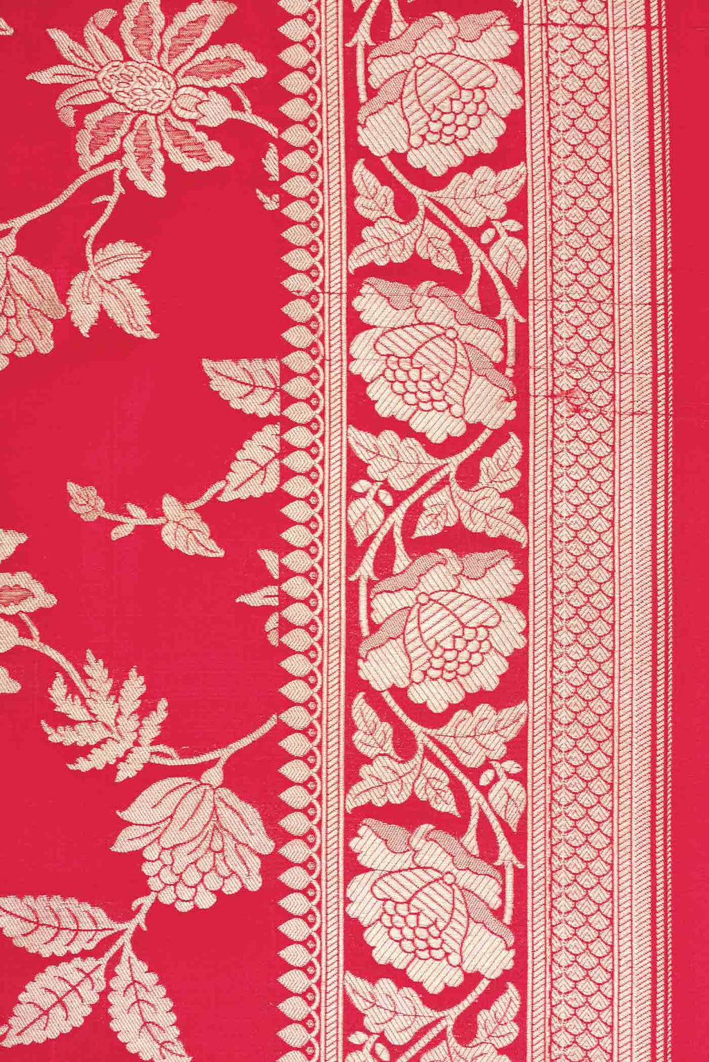 Red Dual Tone Banarasi Silk Saree