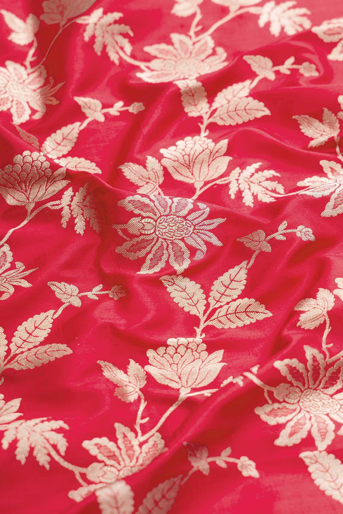 Red Dual Tone Banarasi Silk Saree
