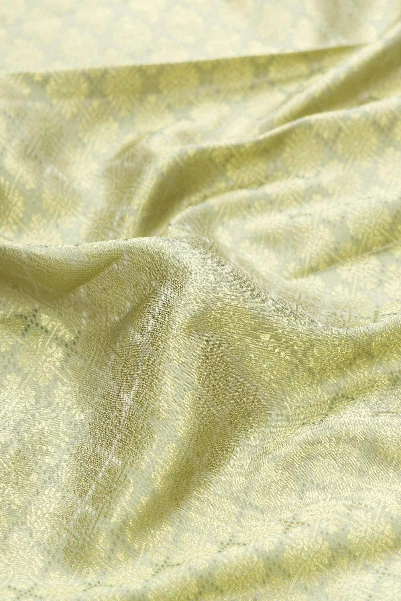 Light Green Dual Tone Kanchipuram Silk Saree