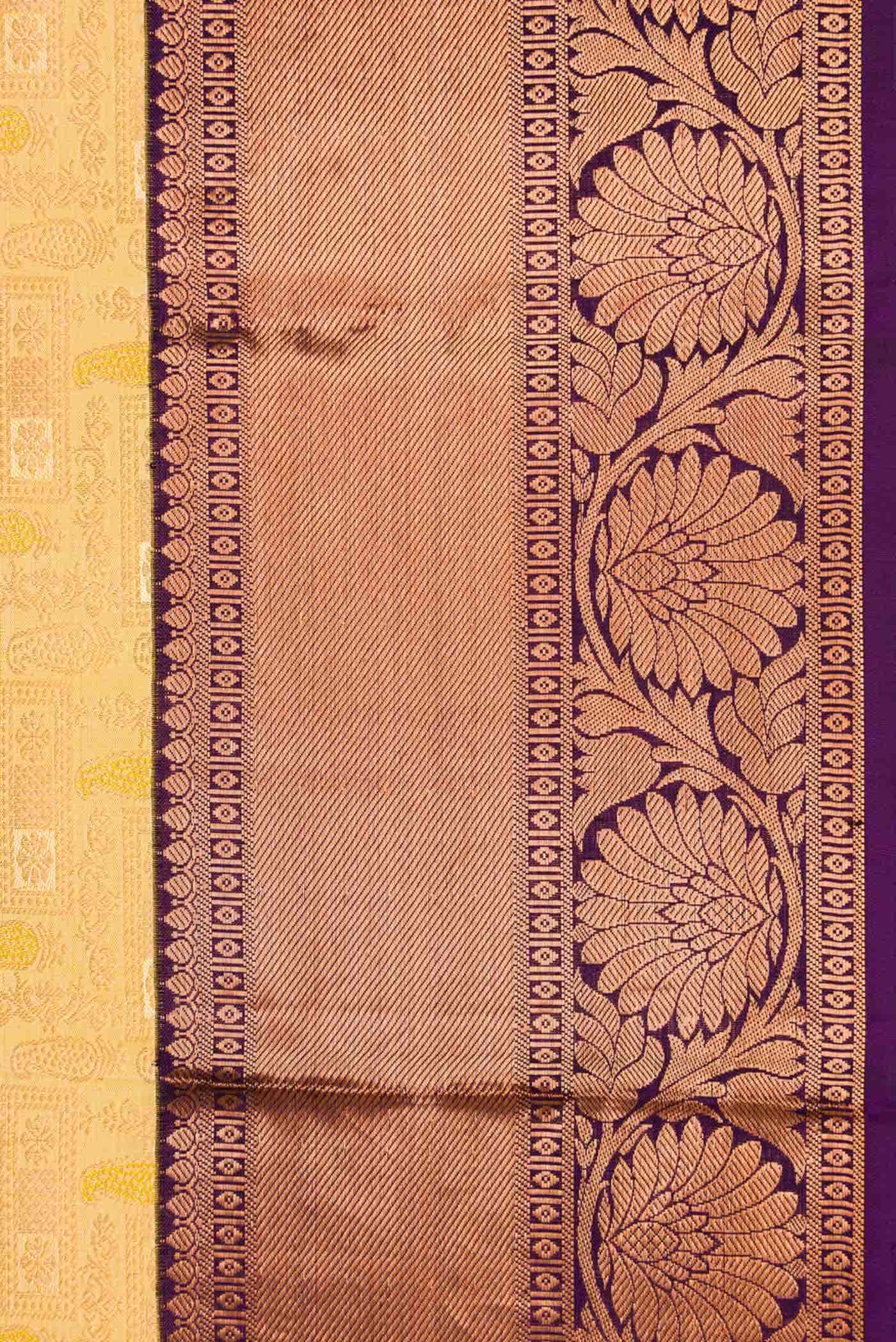 Sandal Kanchipuram Silk Saree