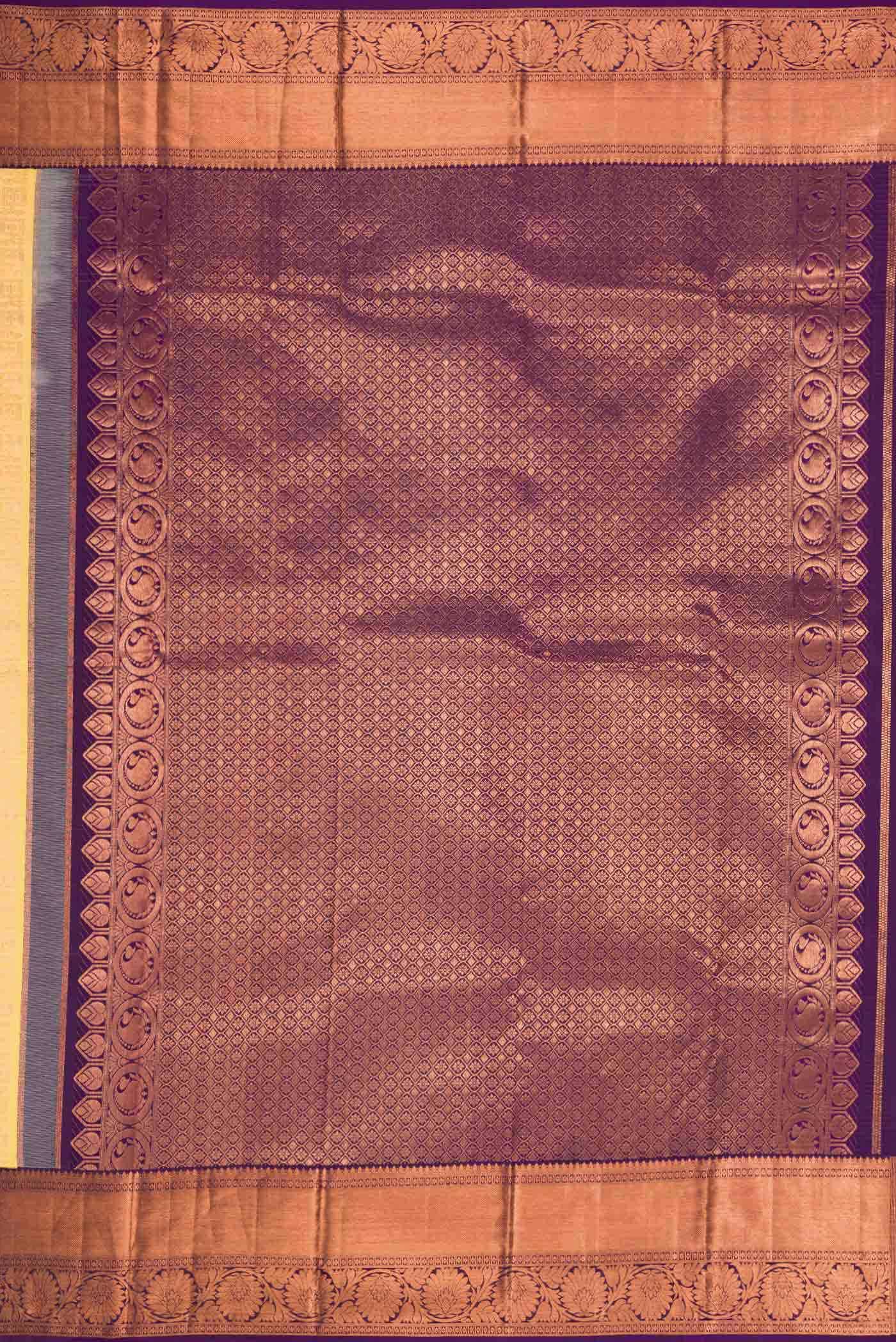 Sandal Kanchipuram Silk Saree