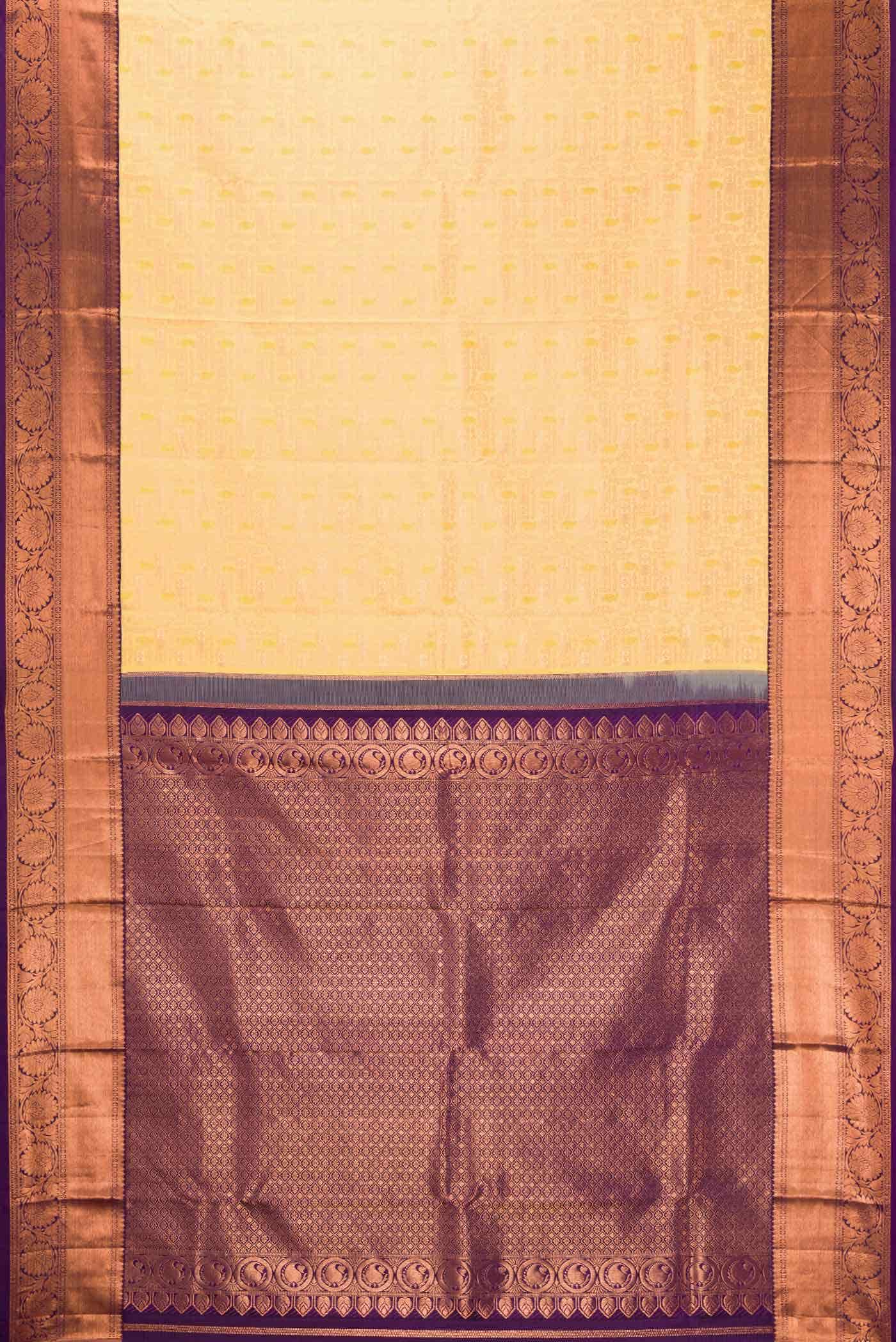 Sandal Kanchipuram Silk Saree