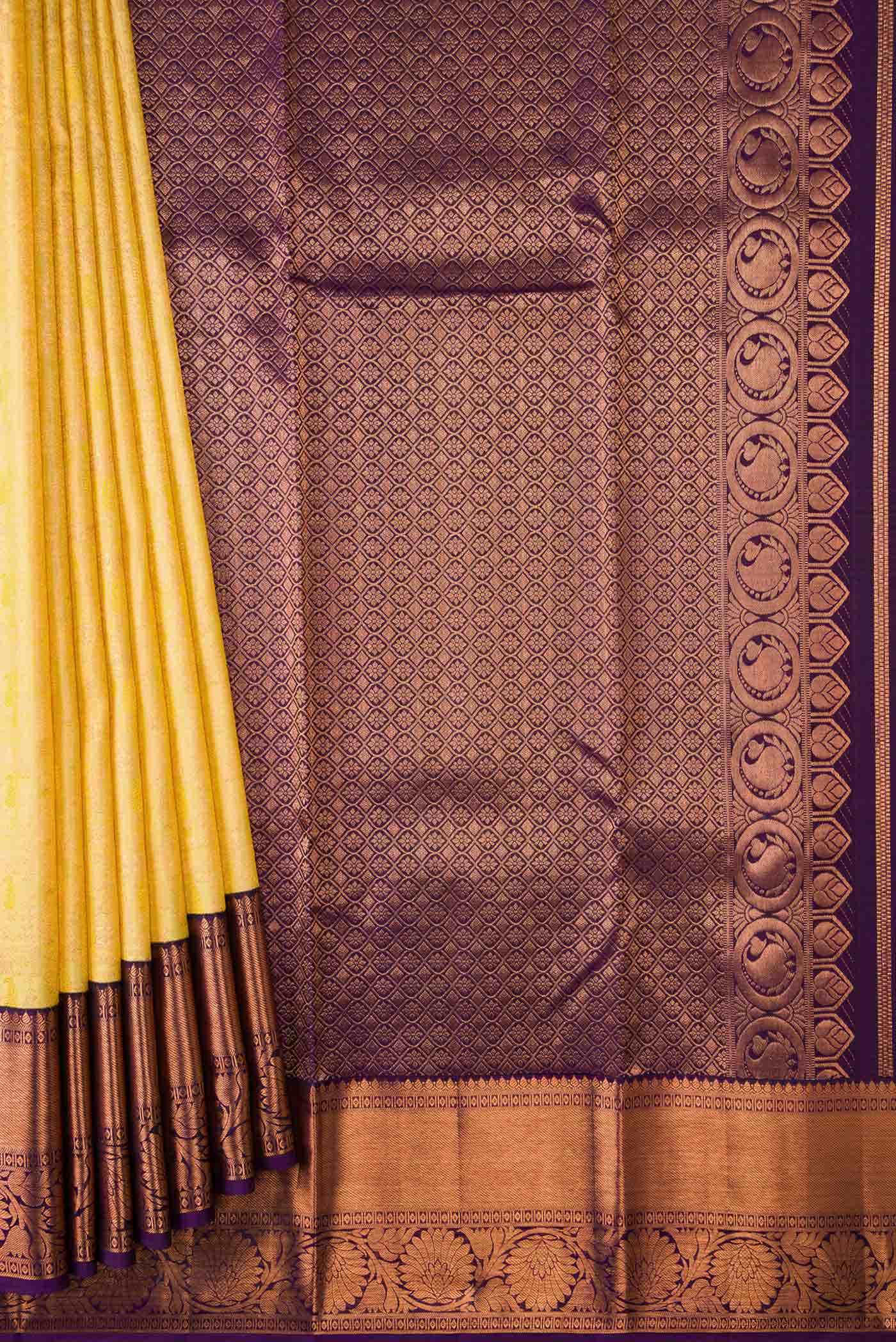 Sandal Kanchipuram Silk Saree