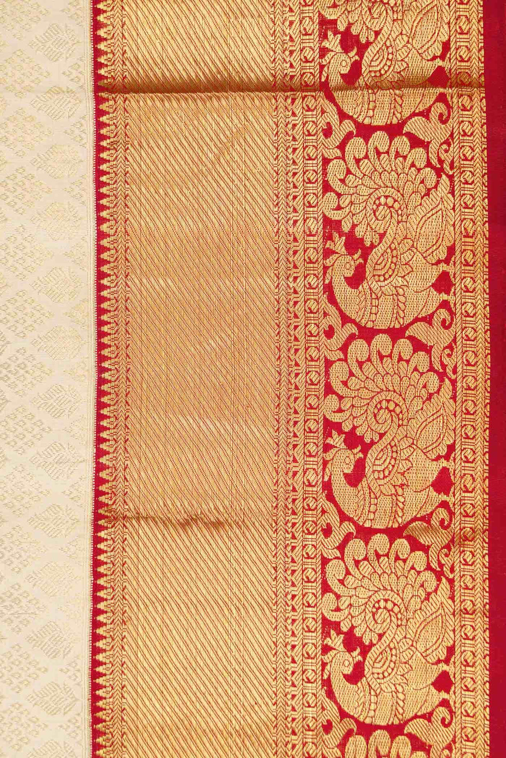 Sandal Kanchipuram Silk Saree