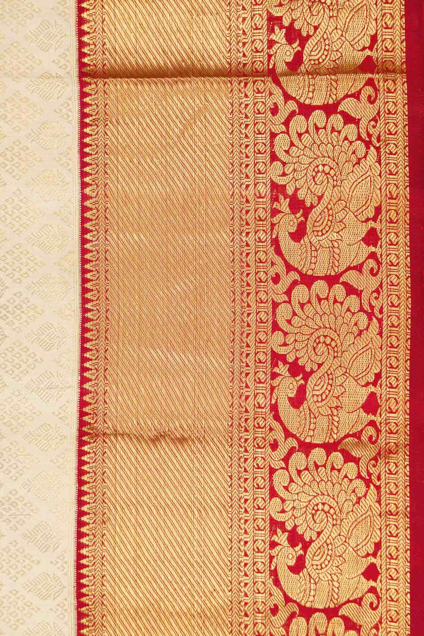 Sandal Kanchipuram Silk Saree
