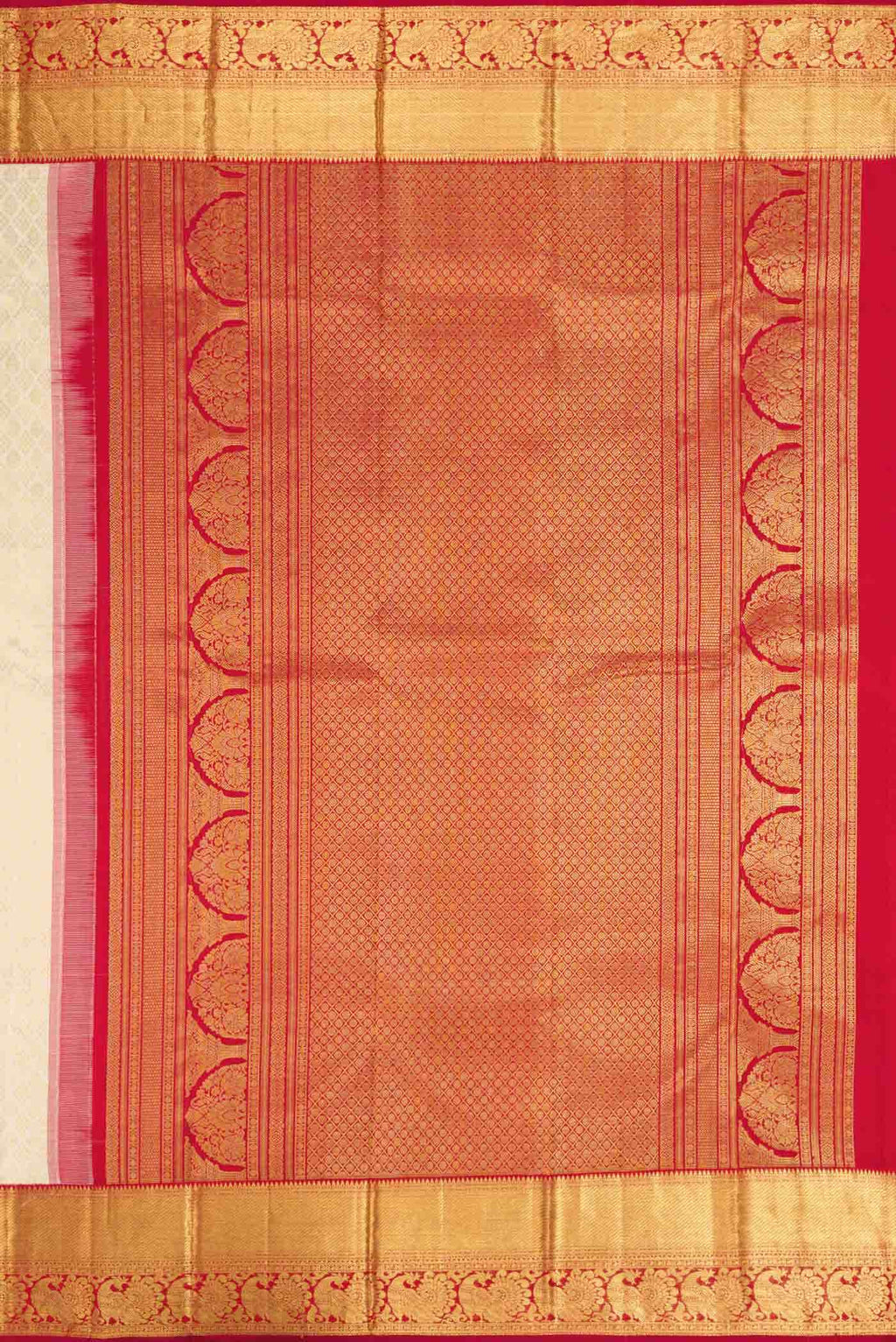 Sandal Kanchipuram Silk Saree