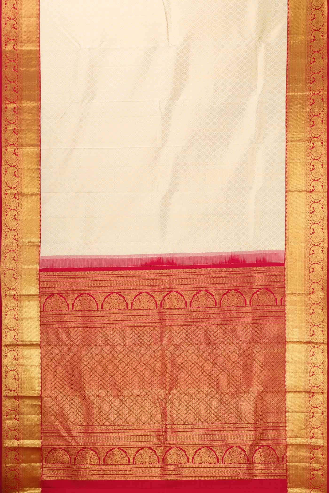 Sandal Kanchipuram Silk Saree
