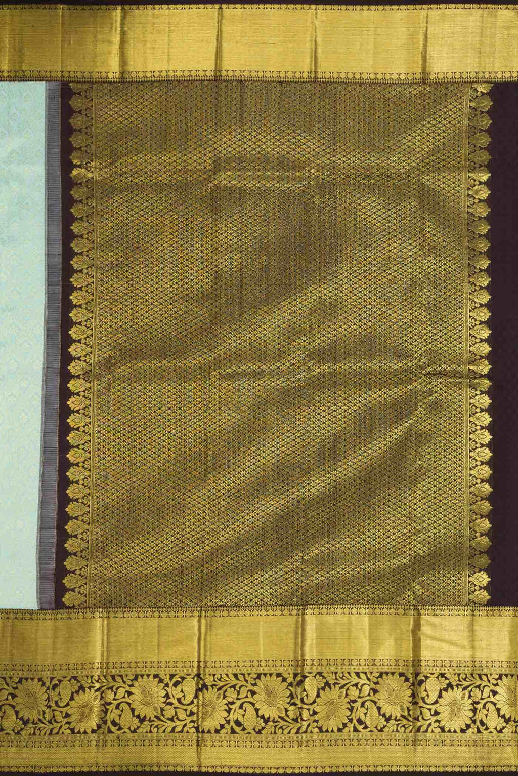 Light Blue Kanchipuram Silk Saree