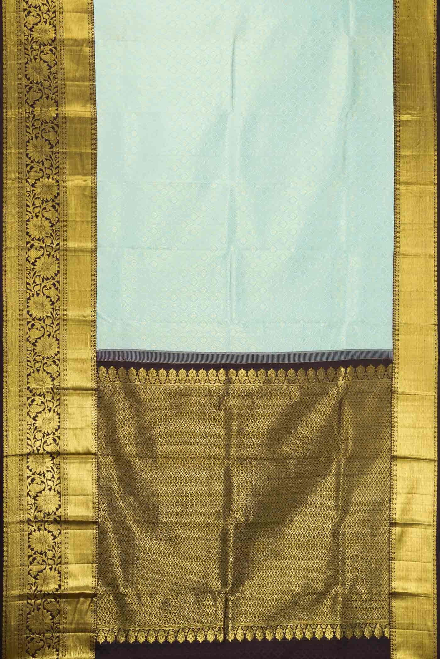 Light Blue Kanchipuram Silk Saree