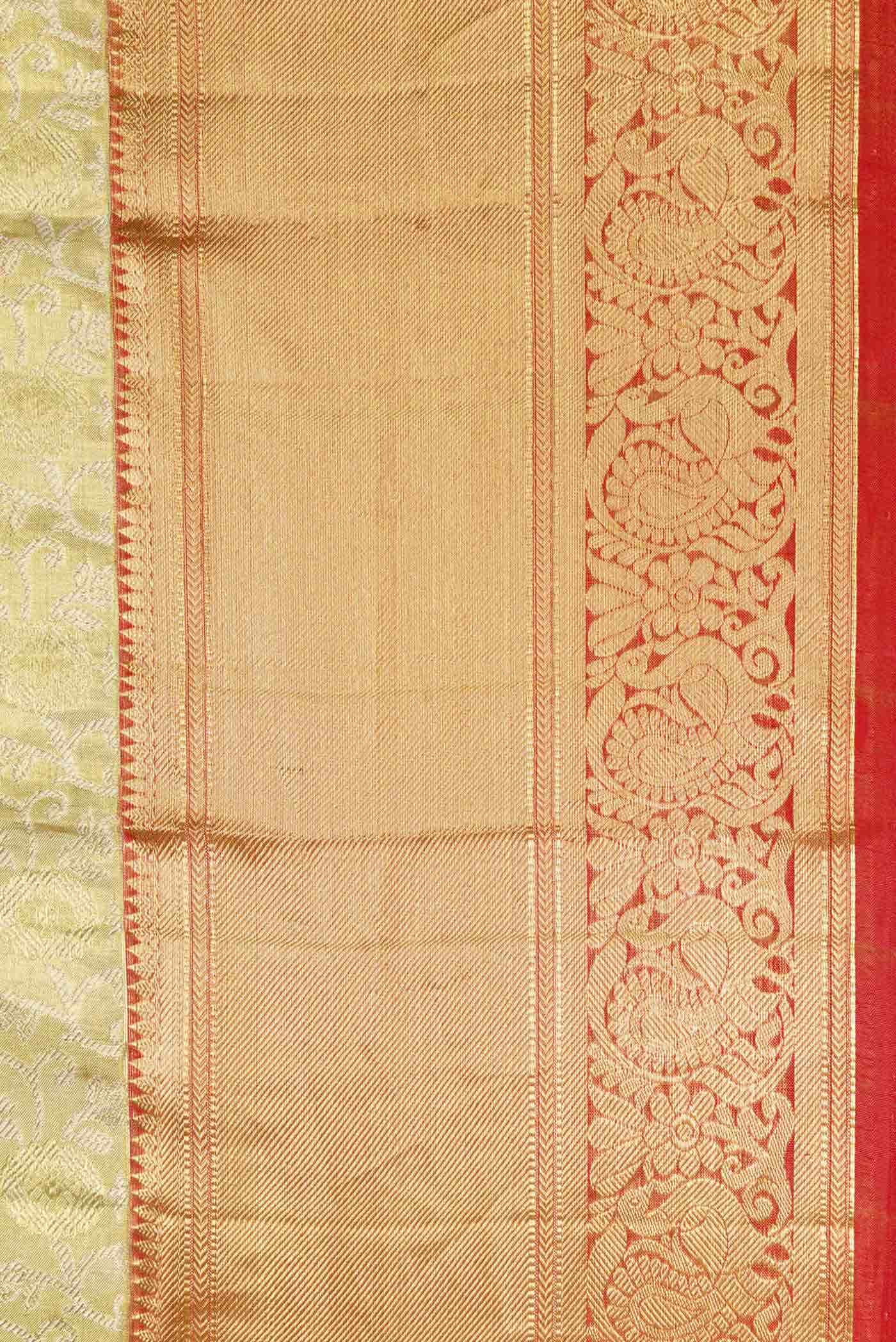Gold Kanchipuram Tissue Silk Saree
