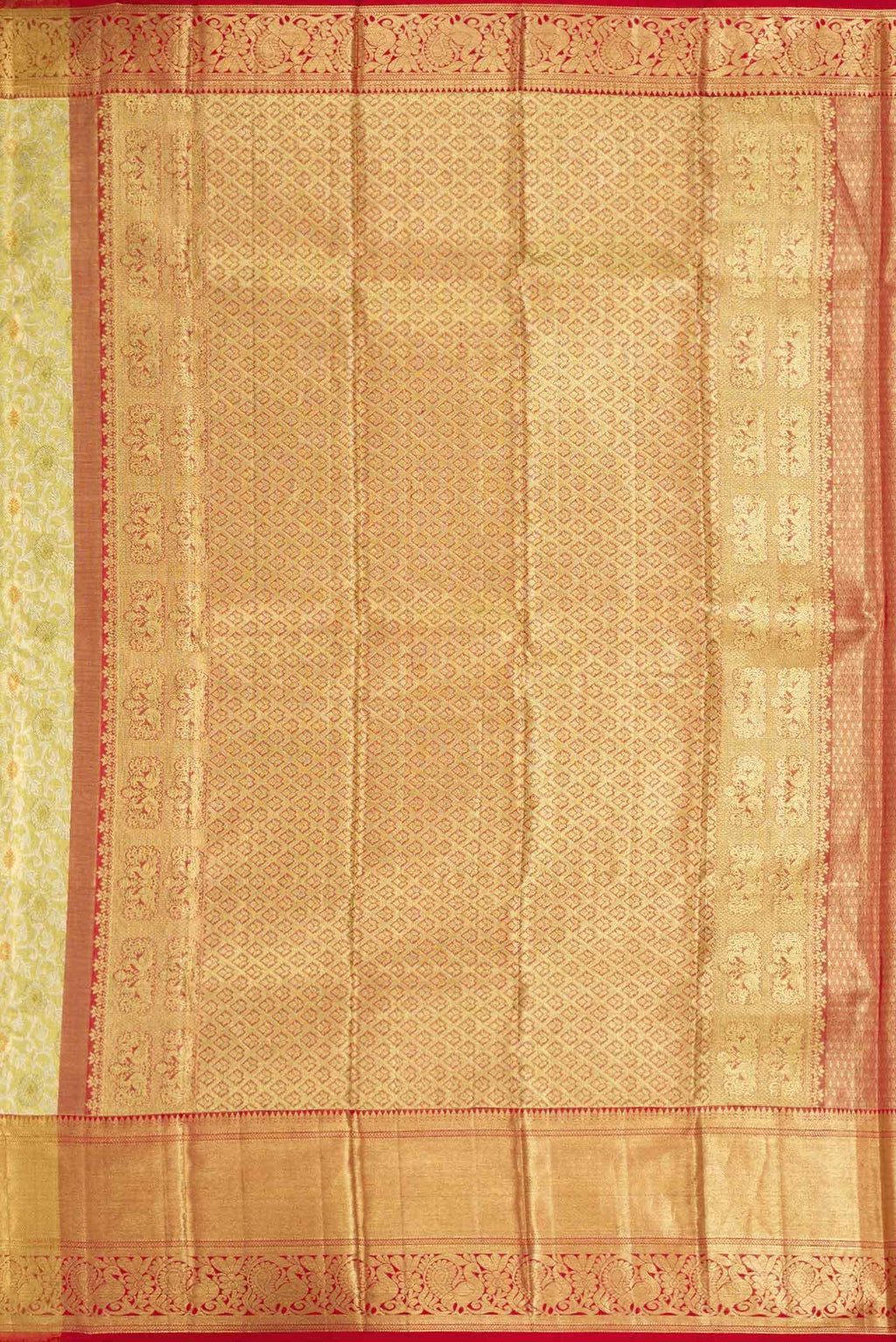 Gold Kanchipuram Tissue Silk Saree