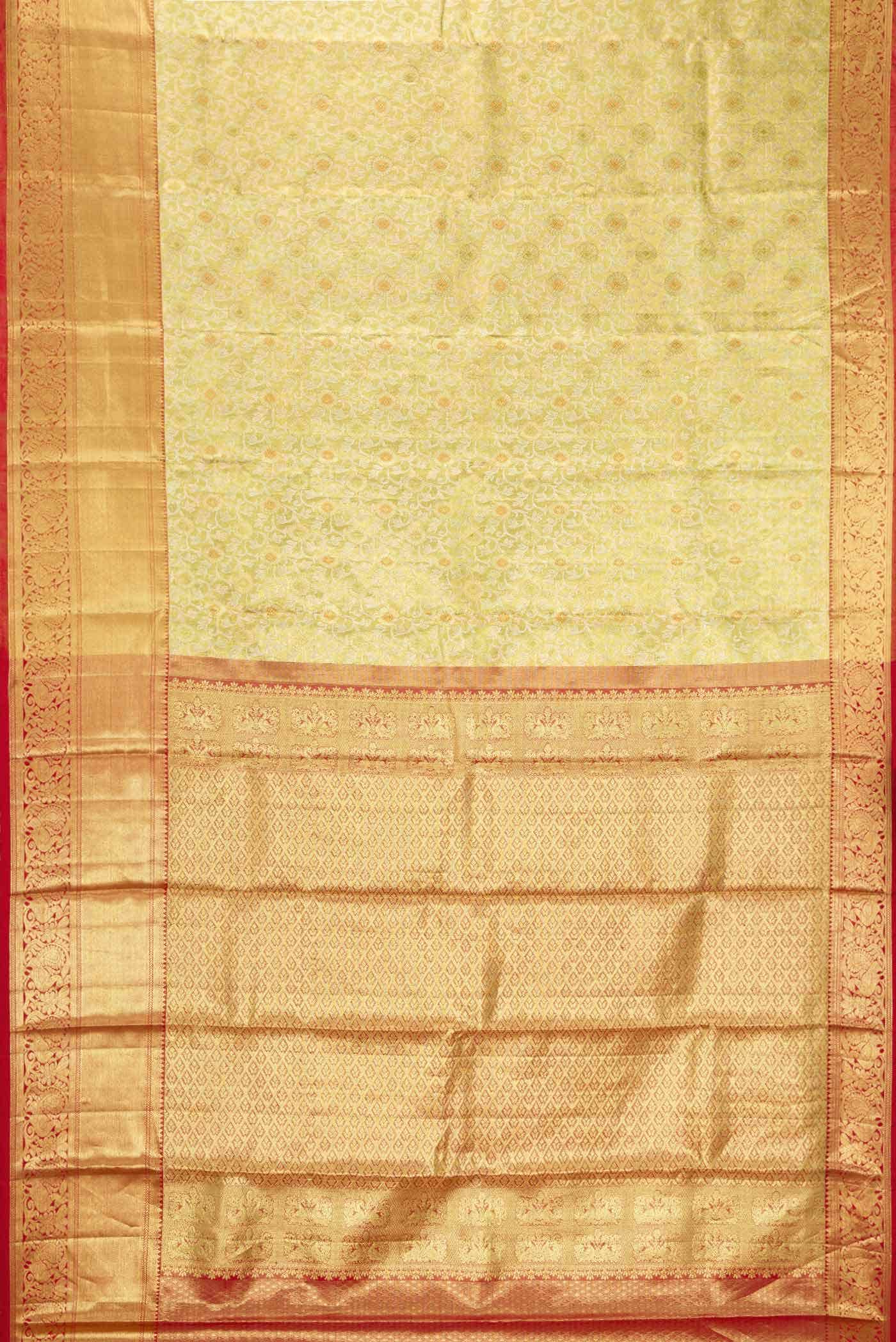 Gold Kanchipuram Tissue Silk Saree