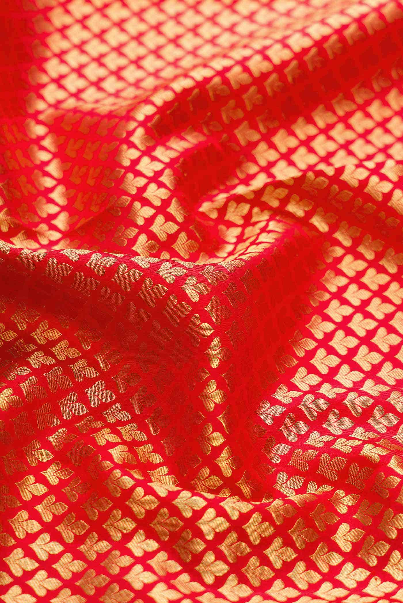 Red Dual Tone Kanchipuram Silk Saree