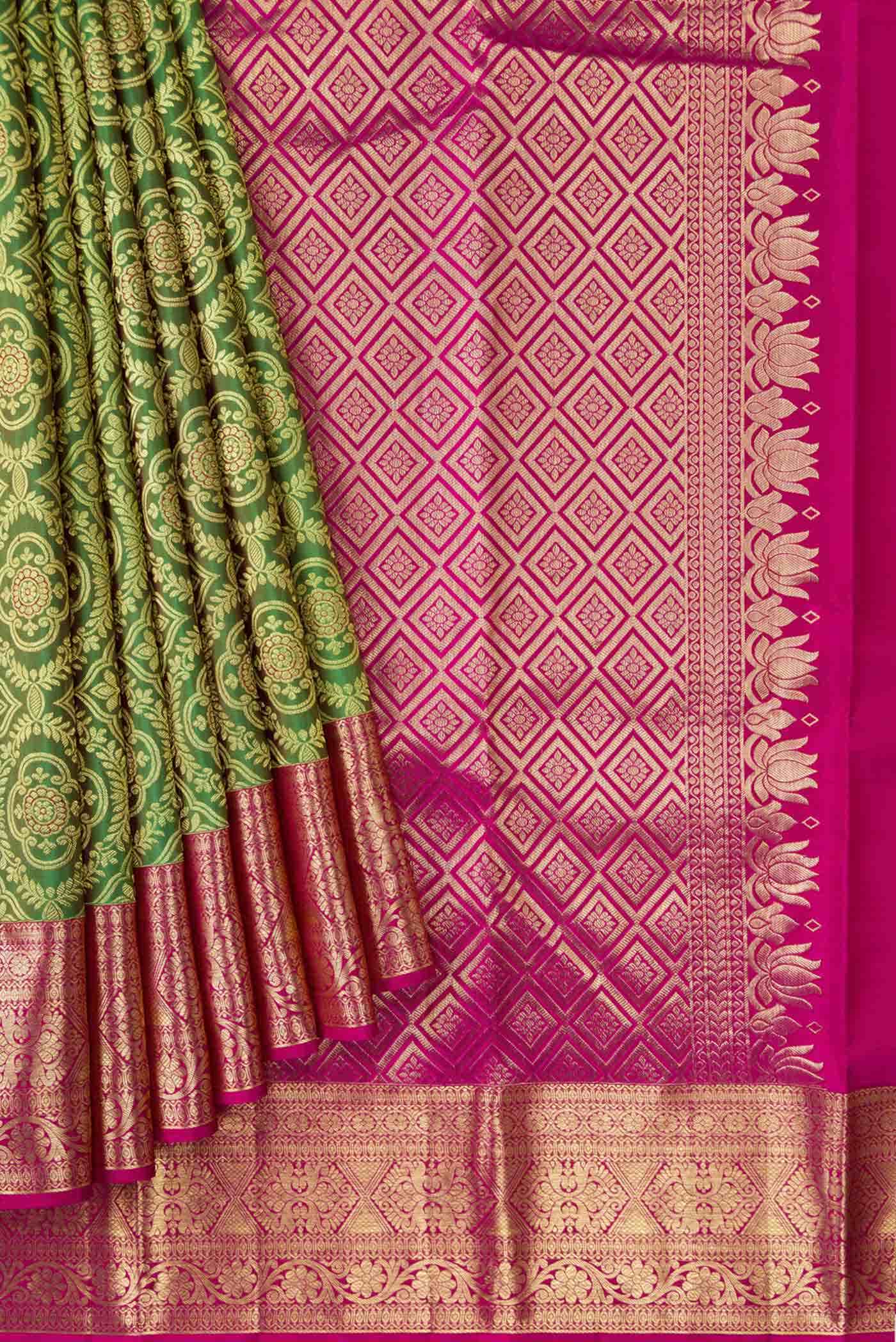 Green Kanchipuram Silk Saree