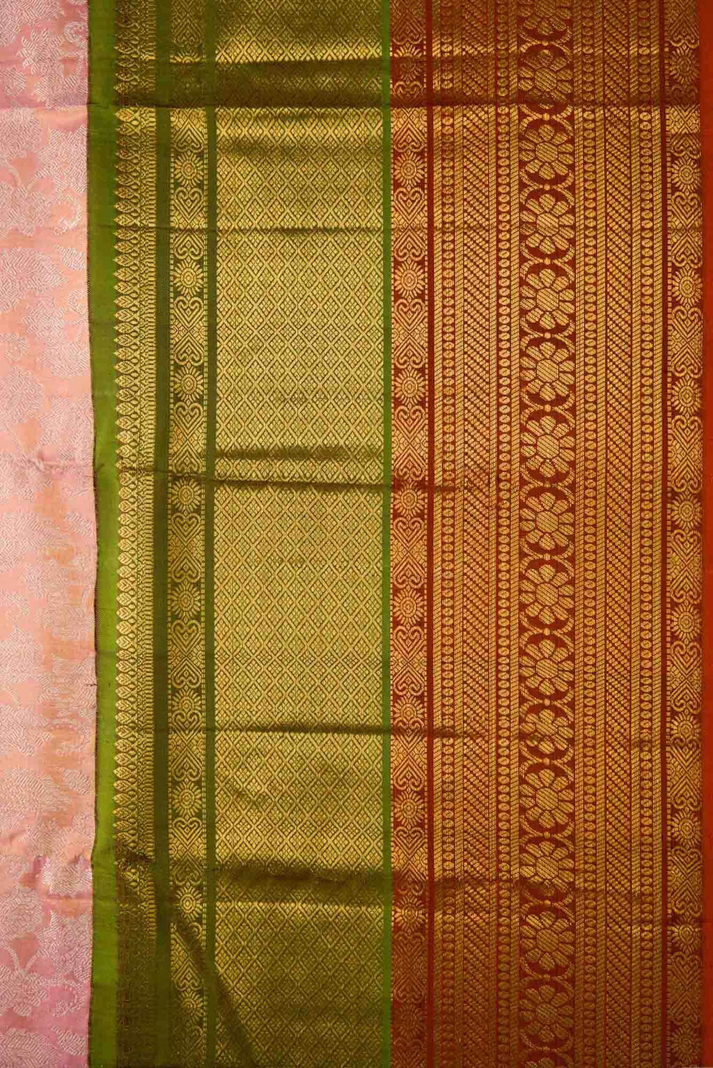 Pink Kanchipuram Tissue Silk Saree