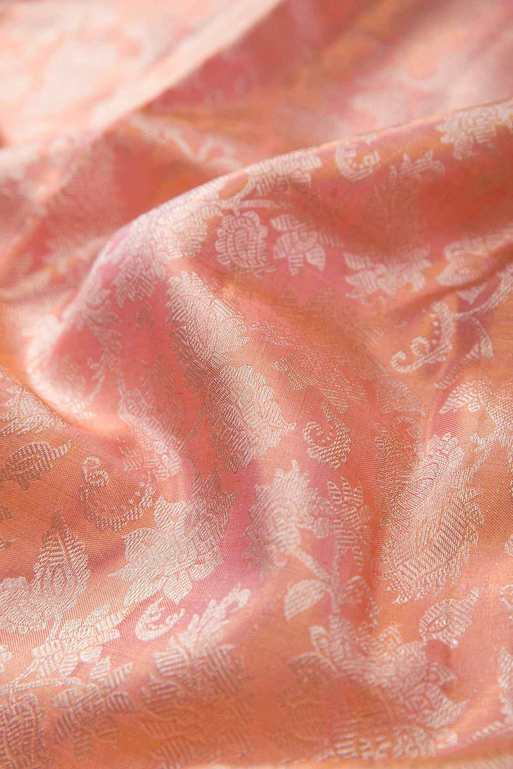 Pink Kanchipuram Tissue Silk Saree